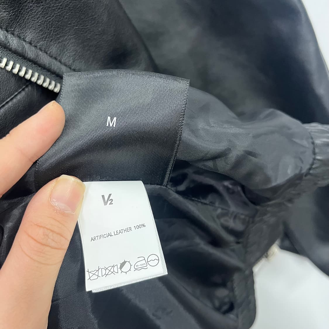 V2 블랙 가죽 자켓 상품이미지8