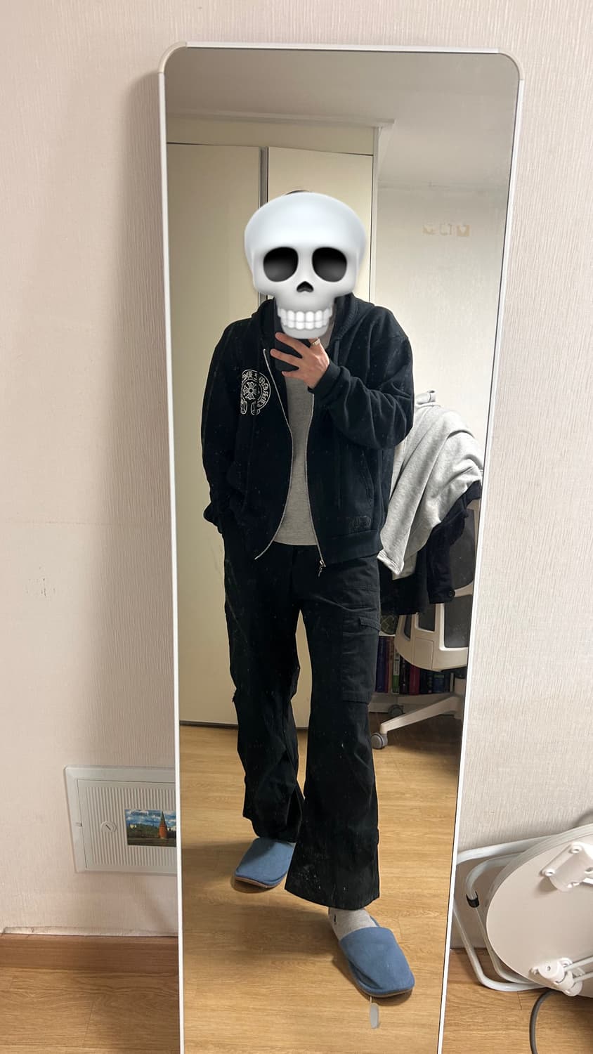 해칭룸 카고 바지 블랙 2 상품이미지1