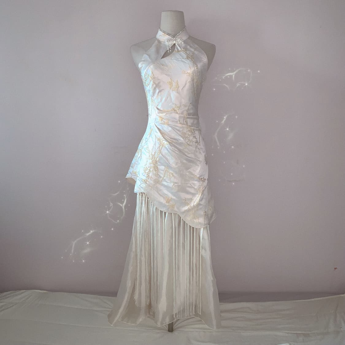 빈티지 치파오 빈티지 원피스 페어리 원피스 오리엔탈 차이나풍 치파오 탑 상품이미지1