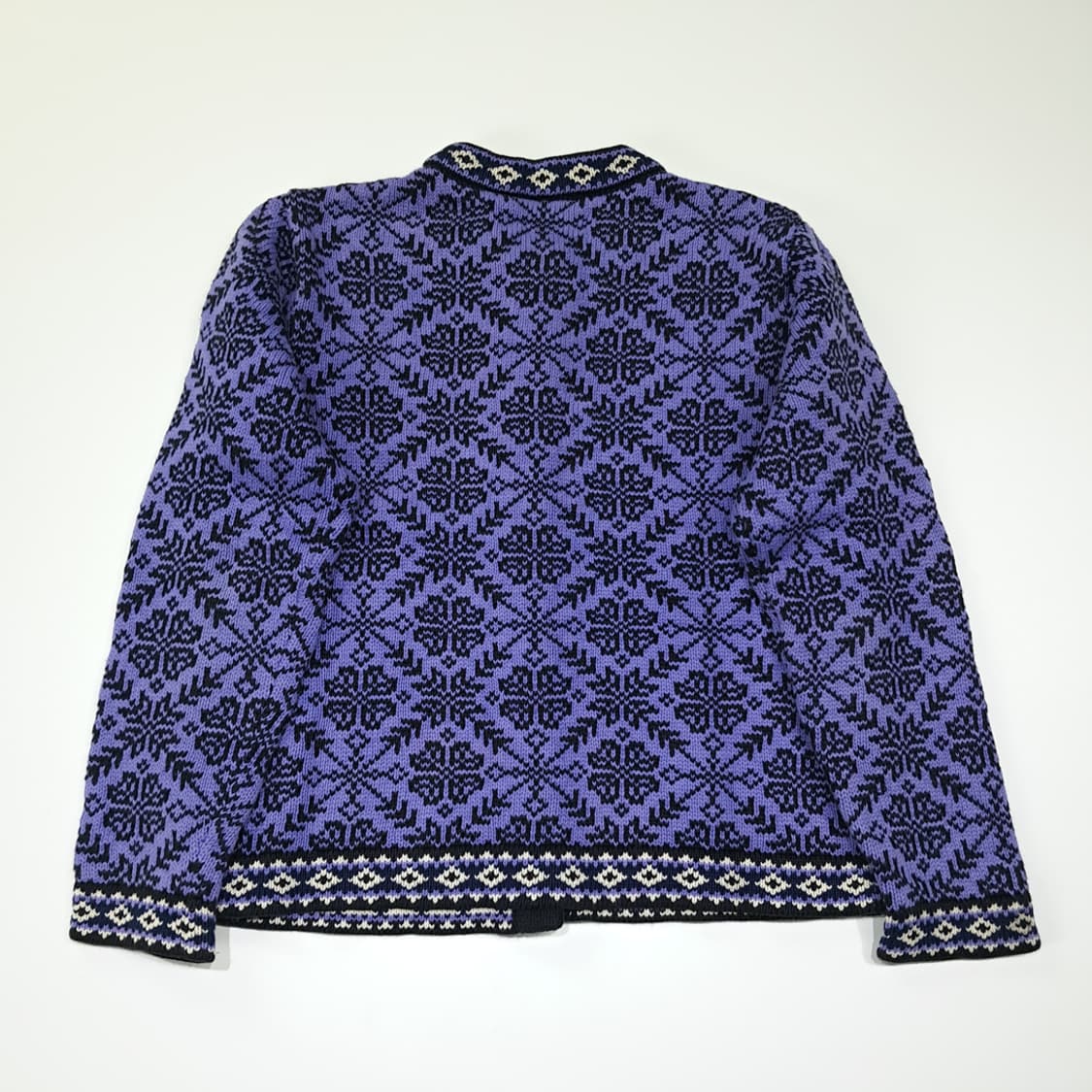 CL148 엘엘빈 코튼 80s노르딕 퍼플 가디건 상품이미지6