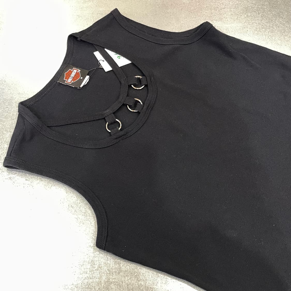 (M) Harley Davidson 할리 프린팅 슬리브리스 상품이미지7