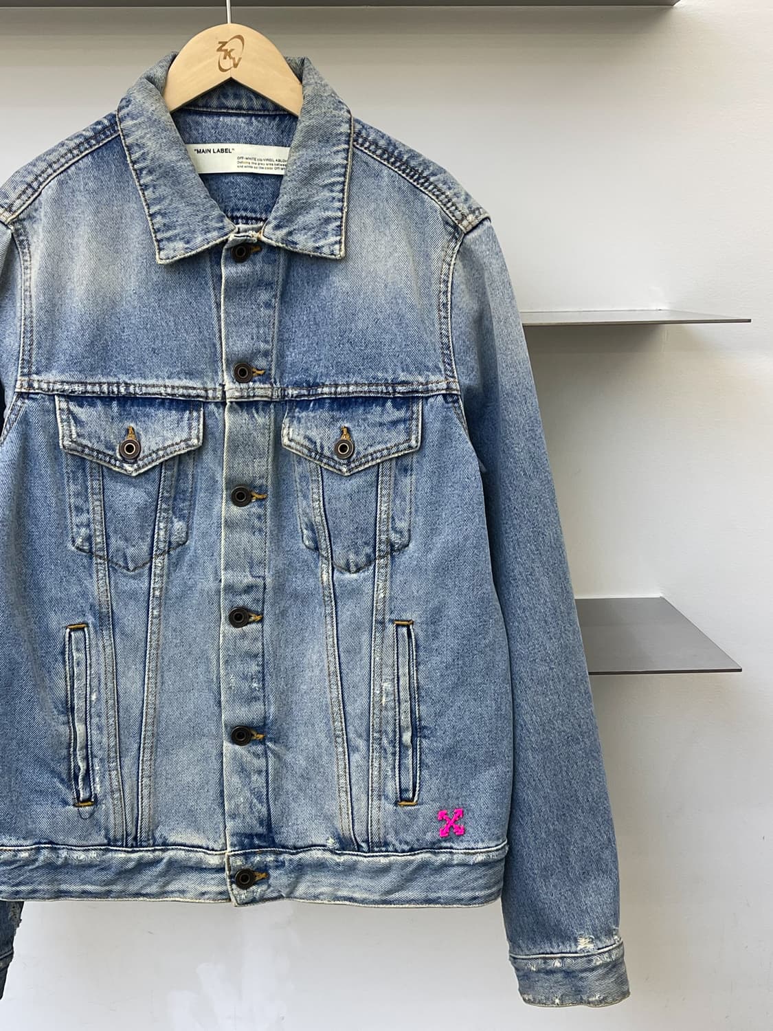 오프화이트 19a/w 11주년 데님 자켓 상품이미지2