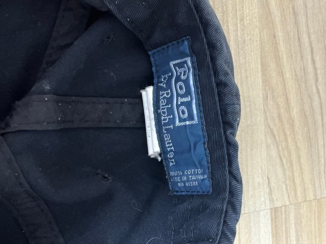 [정품] 블랙 검정 폴로 랄프로렌 두산 정식 레드 포니 볼캡 상품이미지4