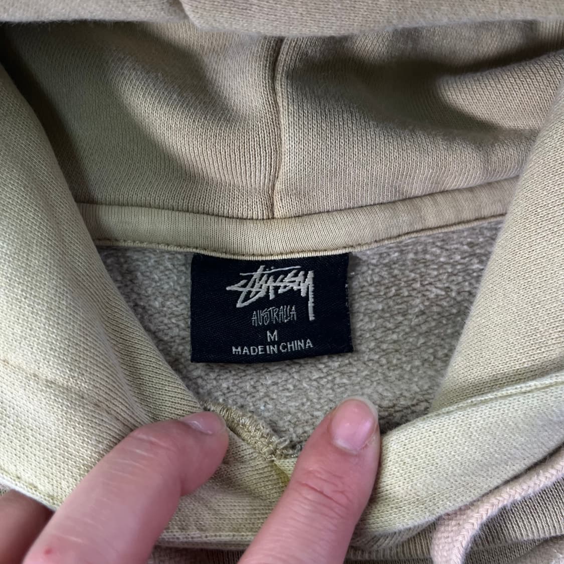 105 스투시 쉐도우 스크립트 피그먼트 후드티 상품이미지4