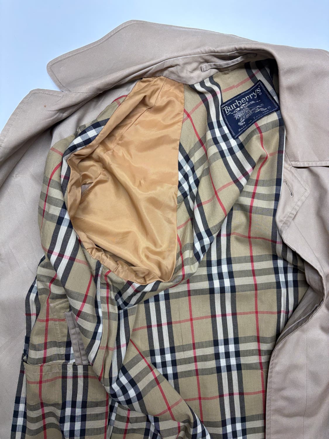 70's Burberrys 싱글 래글런 발마칸 코트 상품이미지9