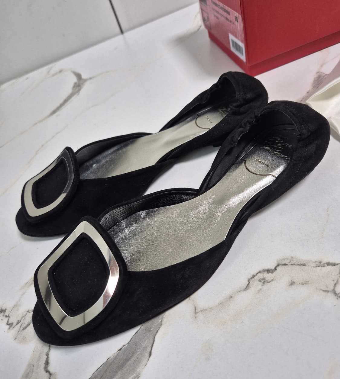 (정품) 로저비비에 스웨이드 플랫슈즈 35 상품이미지4