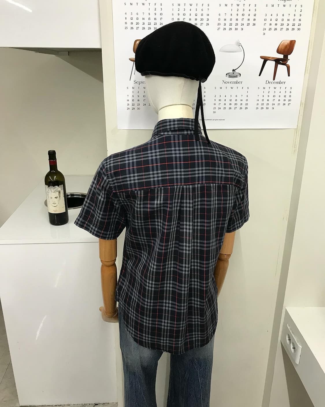 버버리 로고 체크 반팔 셔츠 상품이미지7