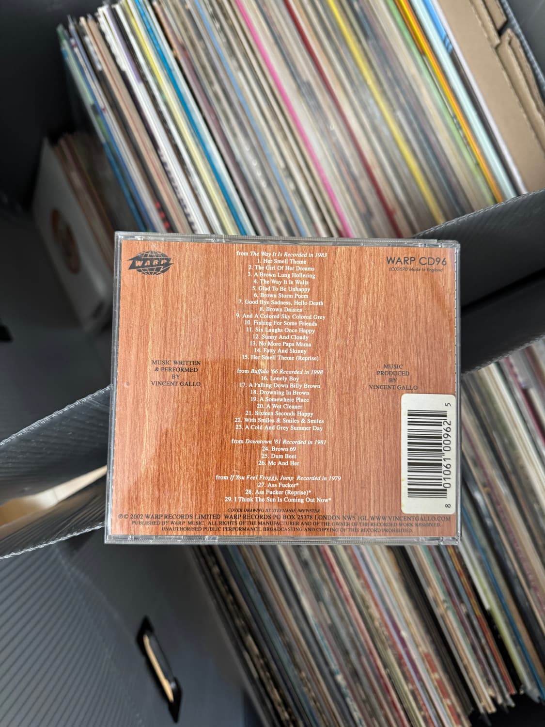 포크 락 다운템포 사운드 트랙 Vincent Gallo 빈센트 갈로 CD 상품이미지2