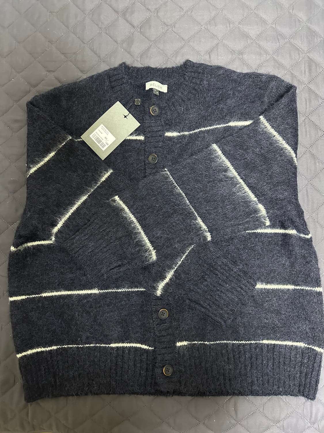 벨리에 브러쉬드 탐 가디건 100 새상품 상품이미지1