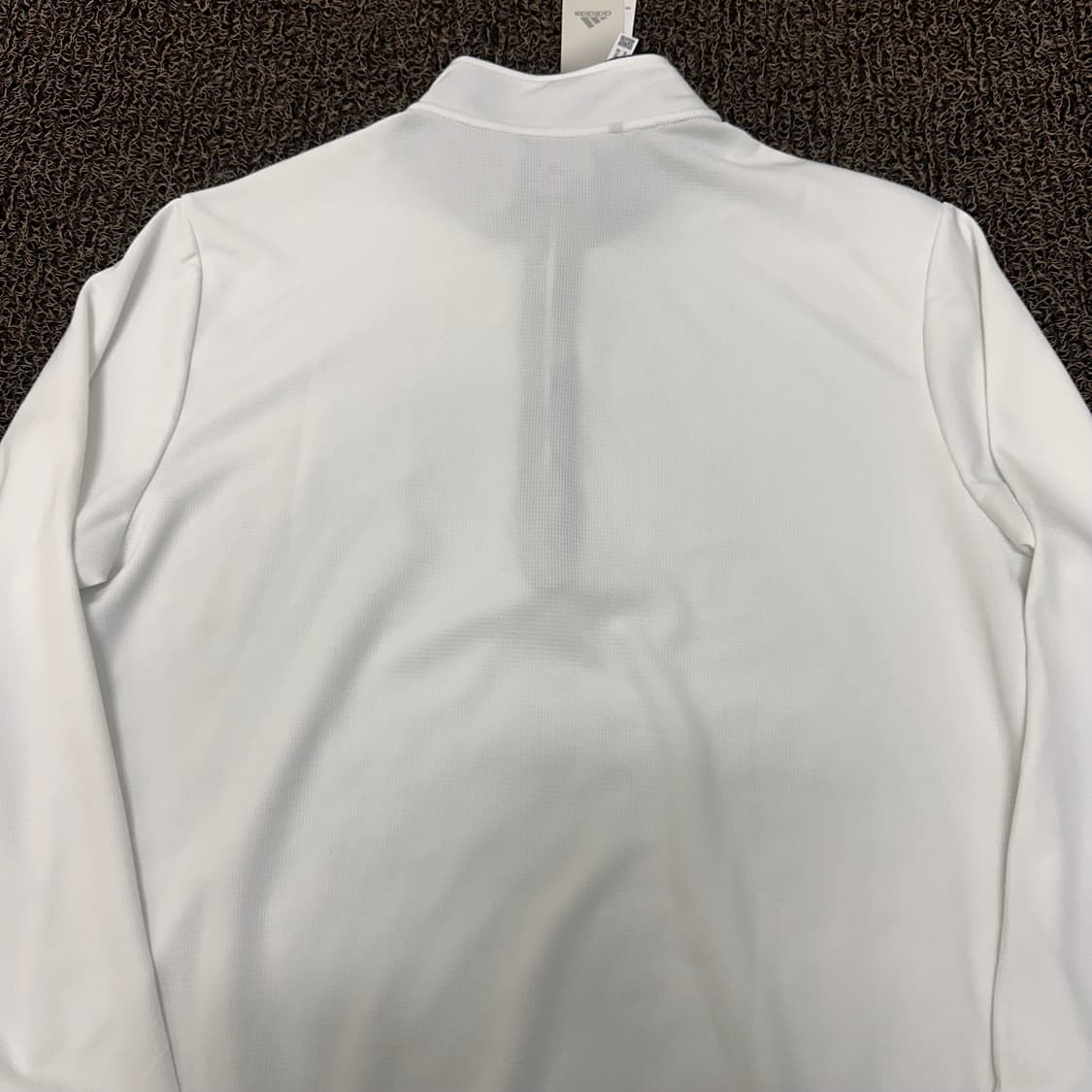 [새상품] 아디다스 반집업 기능성 운동복 긴팔티셔츠 화이트 L 상품이미지6