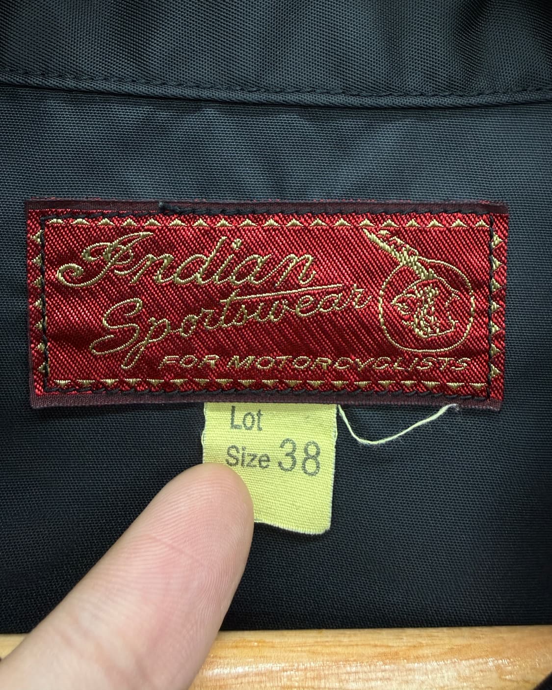 인디안 모터사이클 00s 나일론쉘 바이커 자켓 상품이미지8