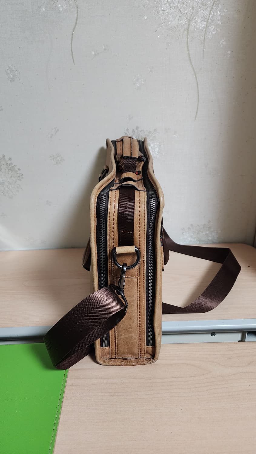 BOSTANTEN 브라운 가죽 서류 가방 상품이미지3