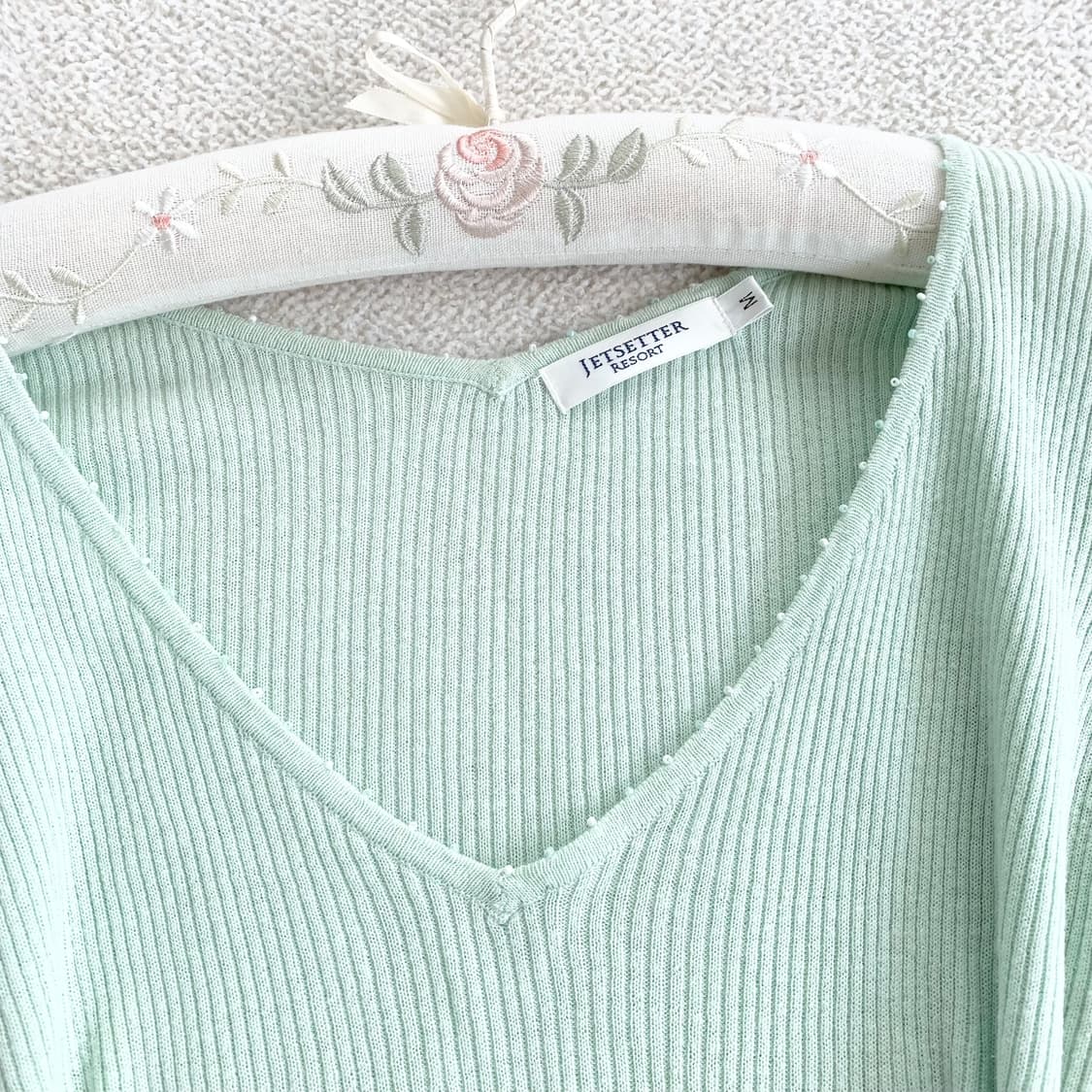 메로나민트 ♥ 골지 슬림핏 반팔니트 상품이미지2