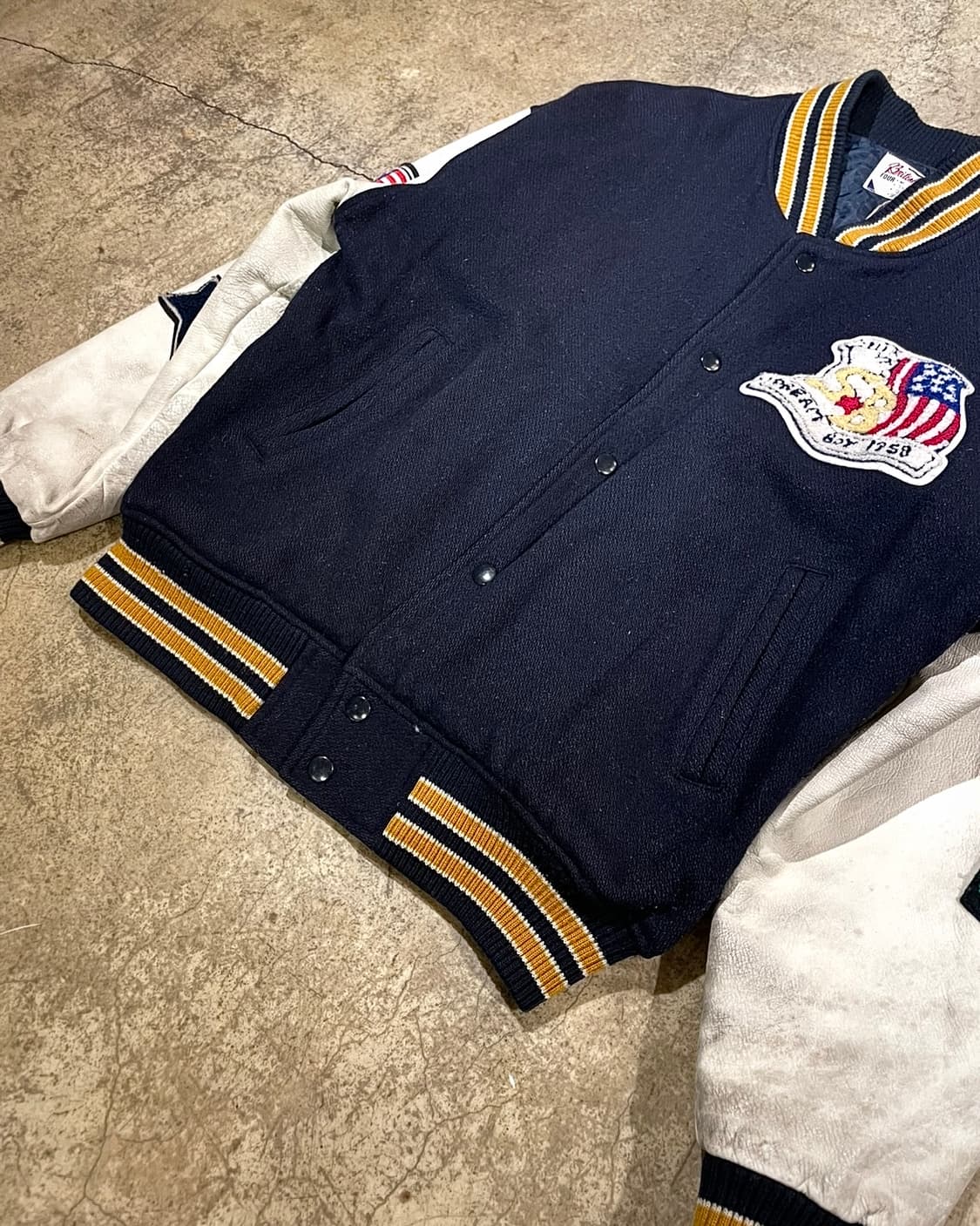 드림보이 패치워크 바시티 자켓 (B5110) 상품이미지3