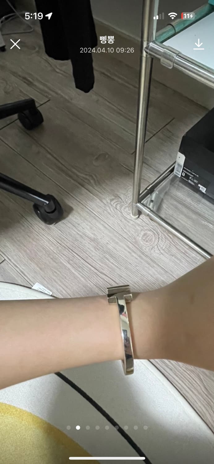 티파니 T 스퀘어 팔찌xs 상품이미지4