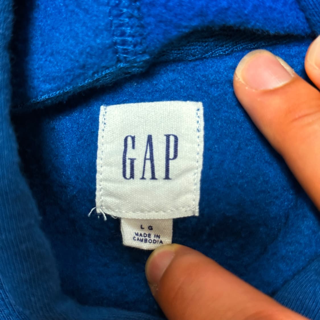 갭 GAP 청록 블루 후드티 L 상품이미지5