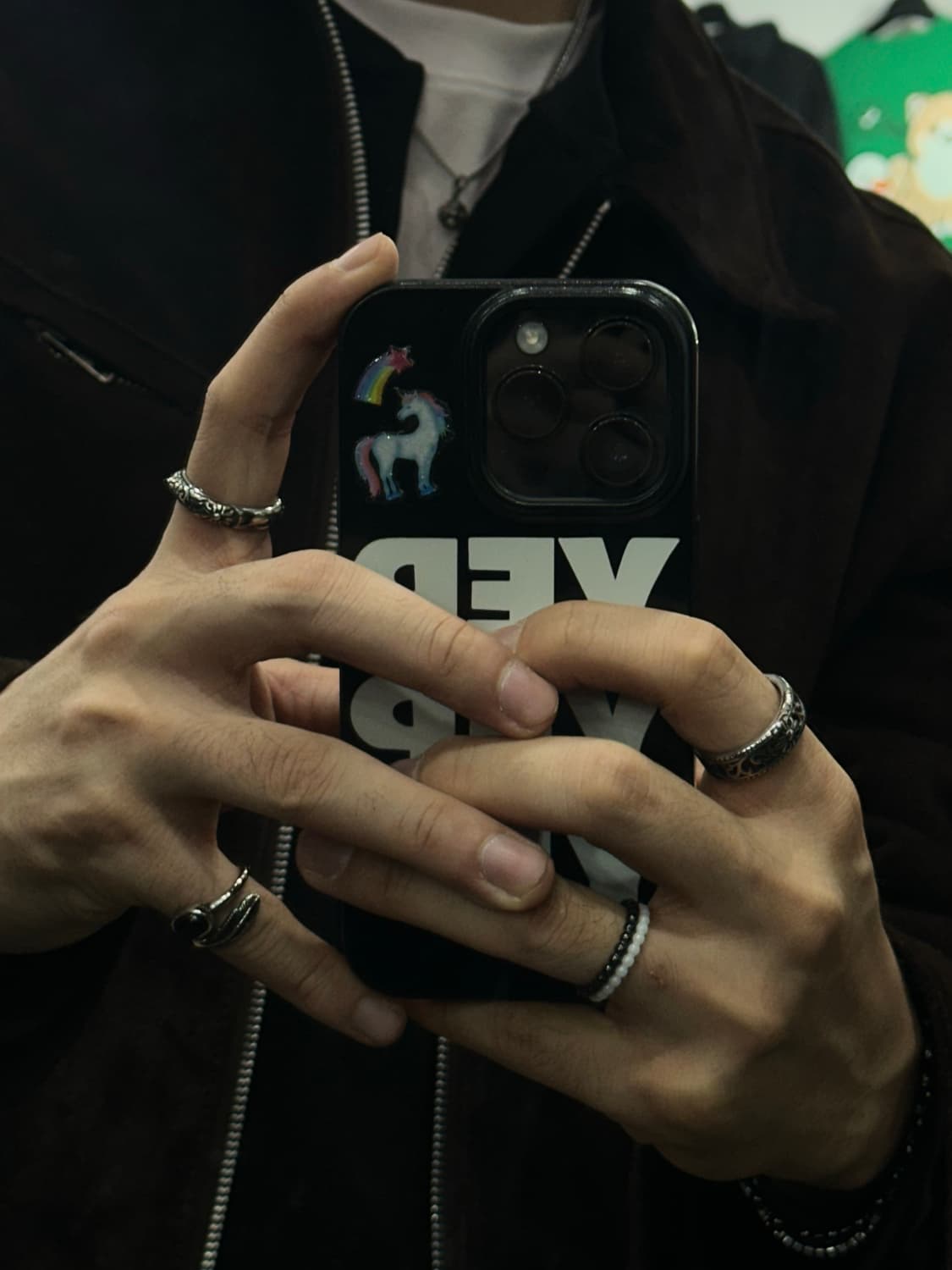 Black feather Ring - 블랙 깃털 반지 상품이미지5