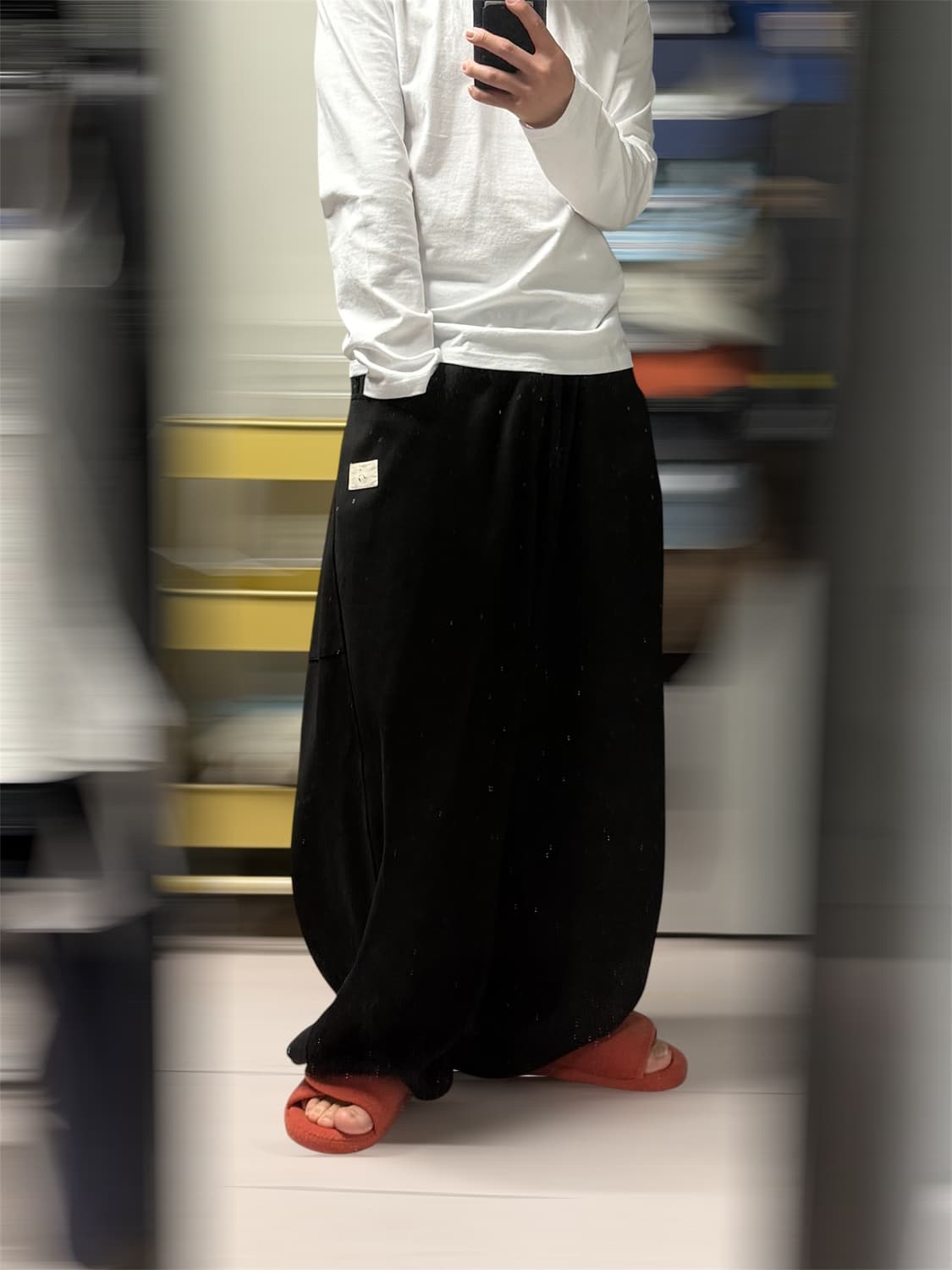 뉴치프시크 디피 벌룬핏 스웻팬츠[black] 상품이미지2