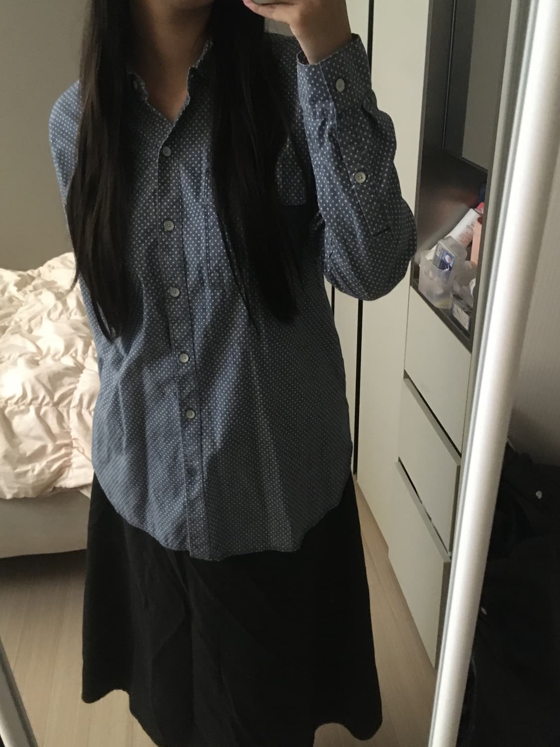 GAP 빈티지 도트 셔츠 상품이미지1