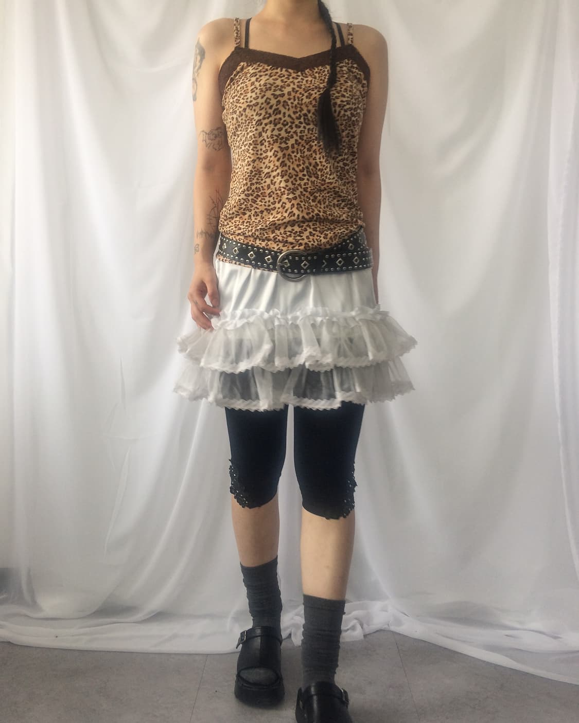 Lace trimming mini skirt 상품이미지4