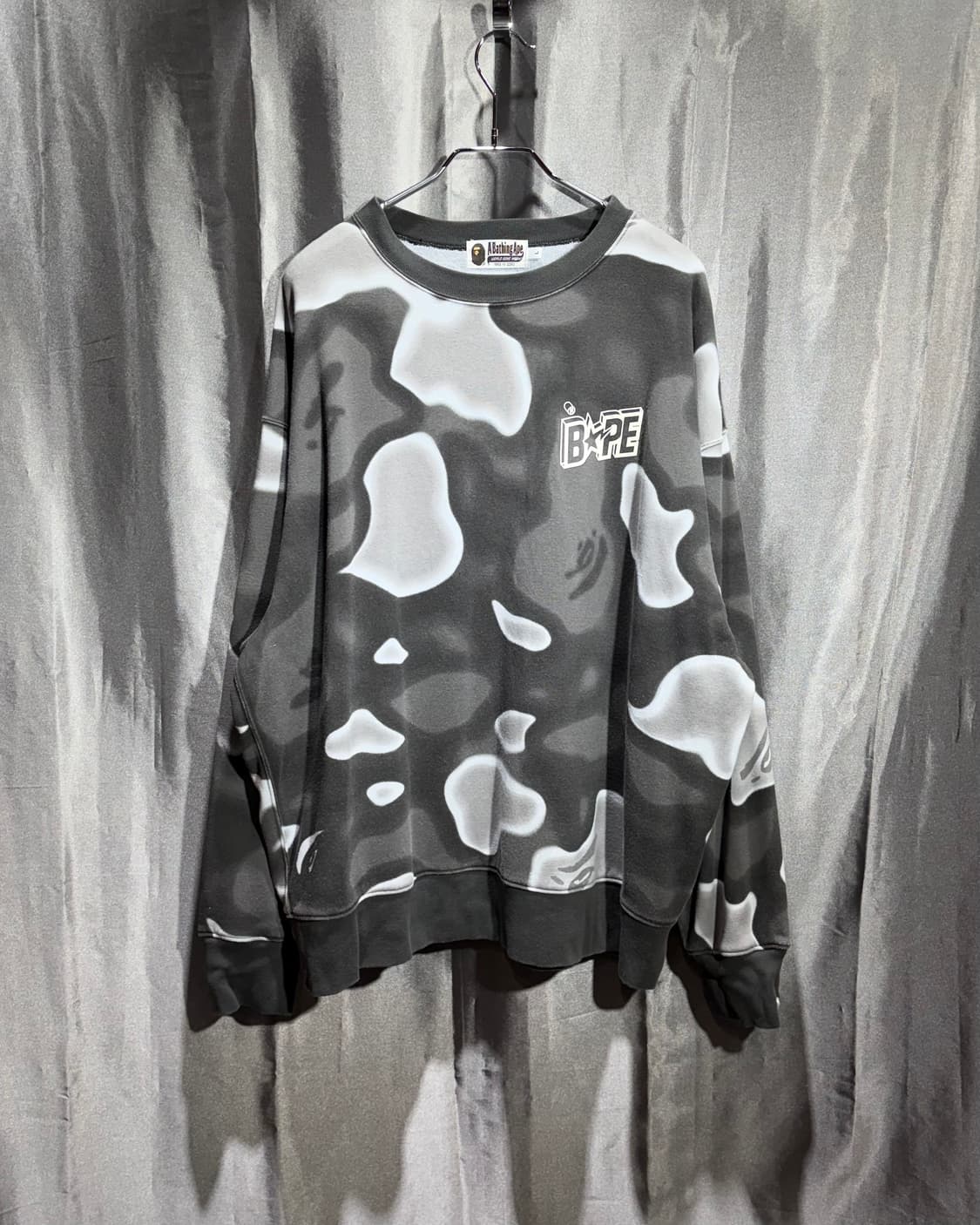 L BAPE 베이프 갤럭시 카모 스타로고 맨투맨 상품이미지2