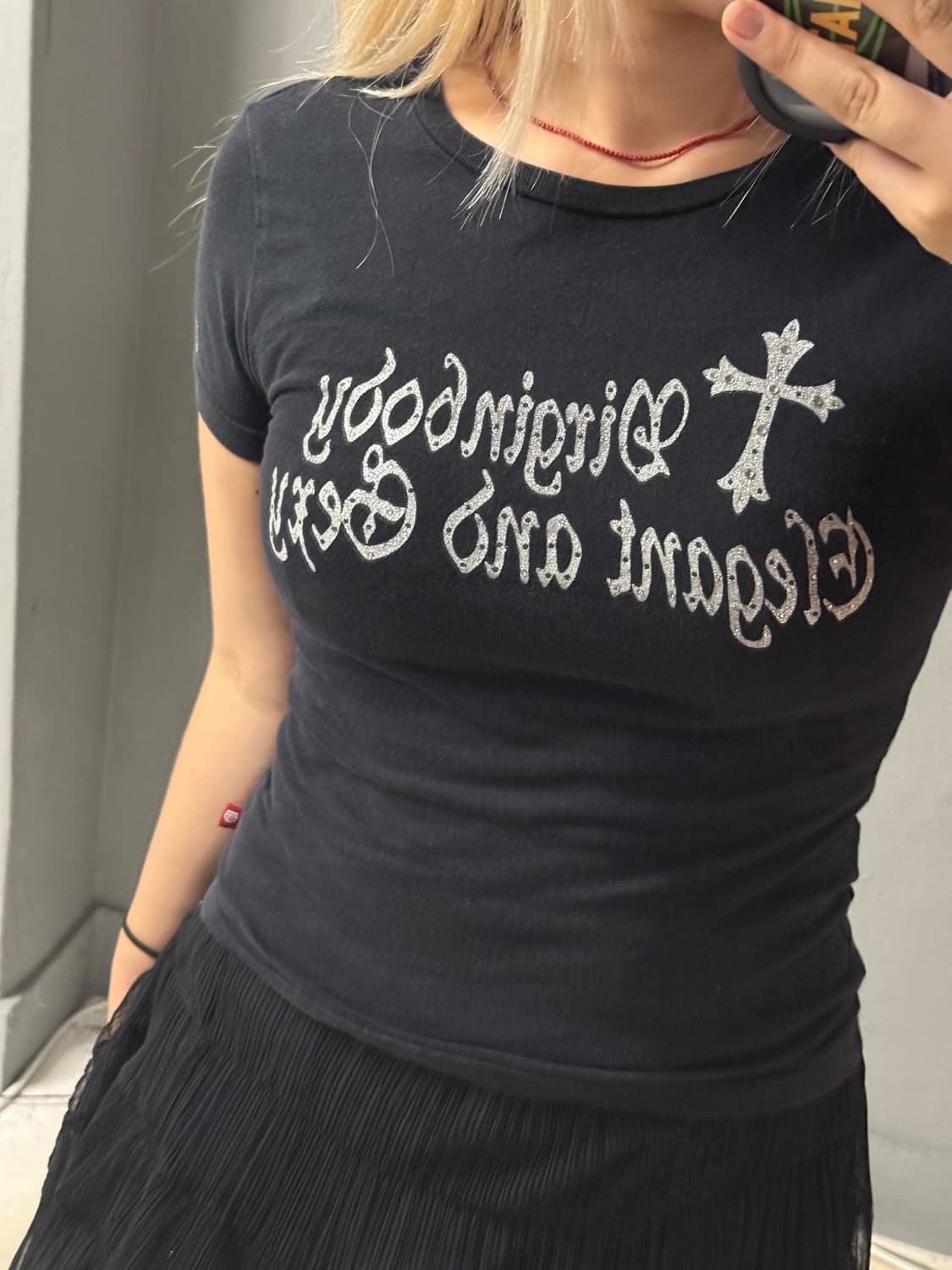 back mesh cross point top  상품이미지3