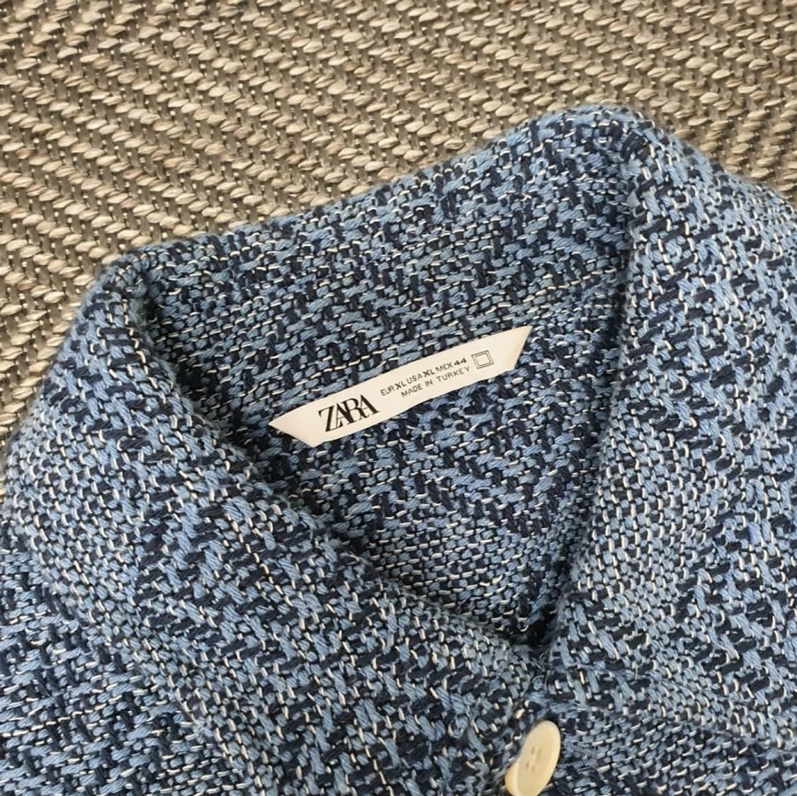 자라 패턴 셔츠형 자켓 가디건 XL 상품이미지2