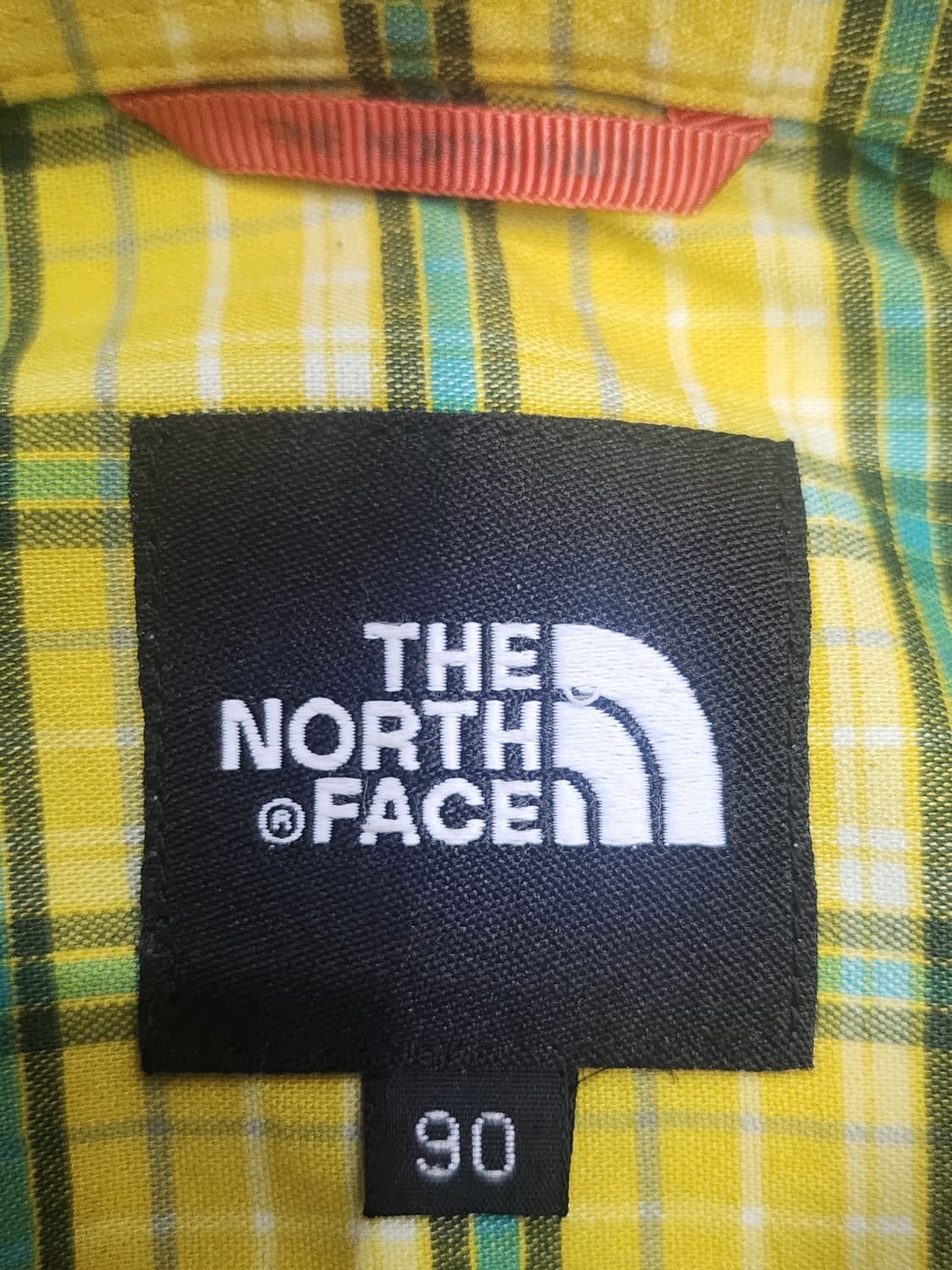 노스페이스 옐로우 체크 셔츠 90 (55반까지) 상품이미지4