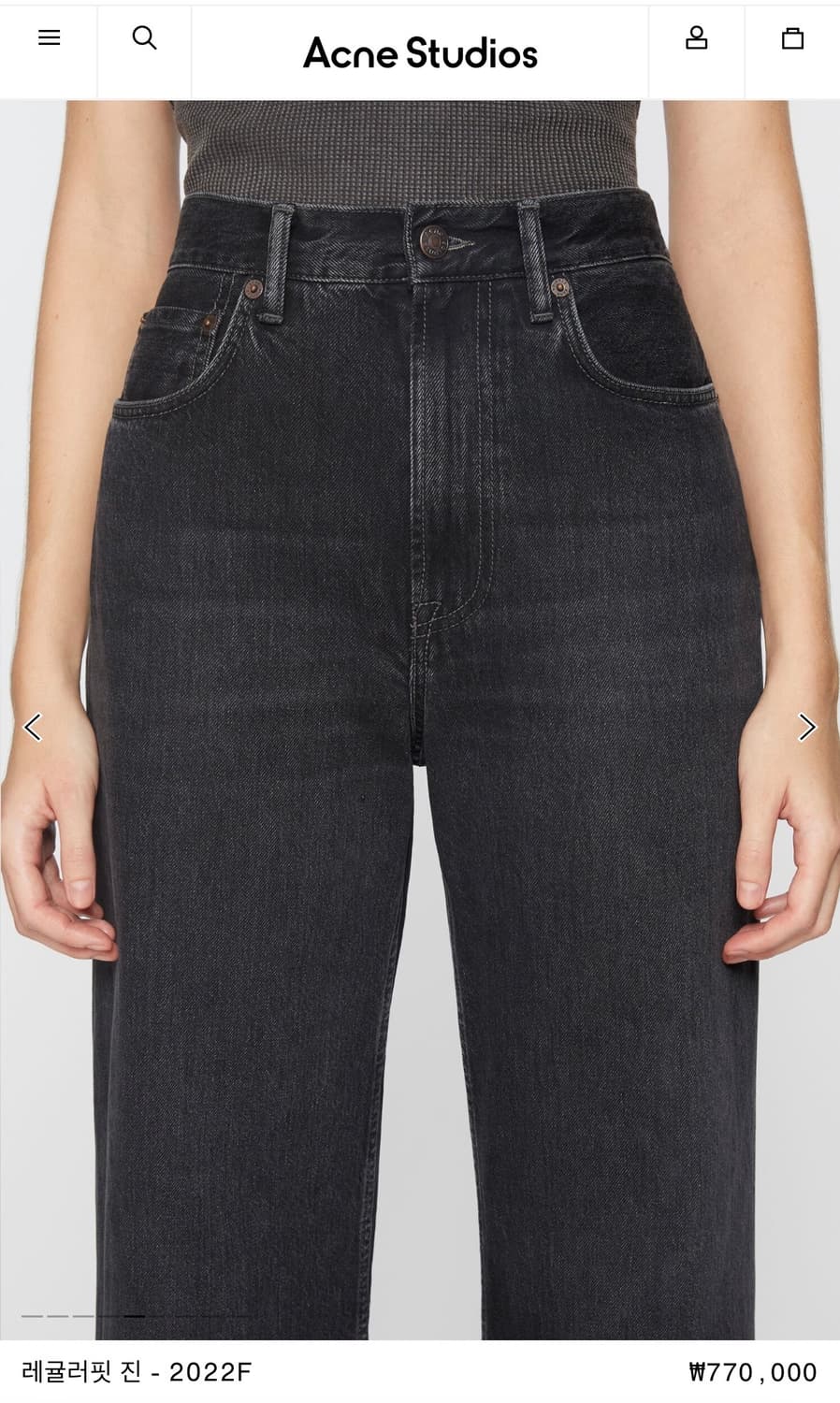 아크네 블랙데님 26-30 acne 상품이미지5