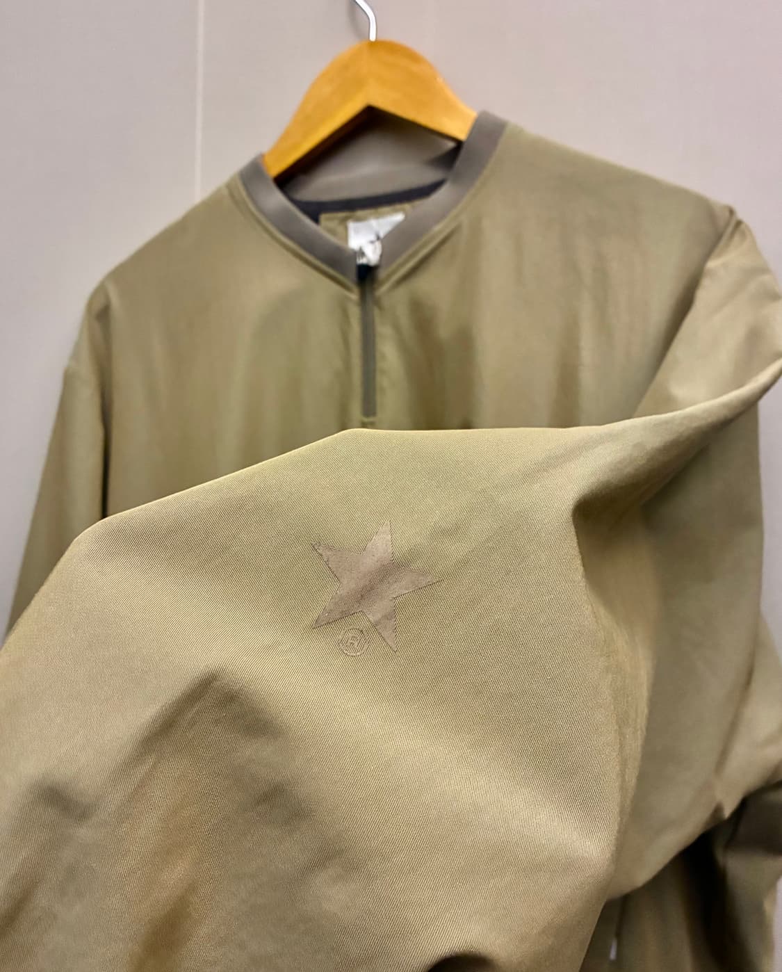 (L/102)JPN 컨버스 도쿄 코튼 폴리 풀오버 하프집업 아노락자켓 상품이미지9