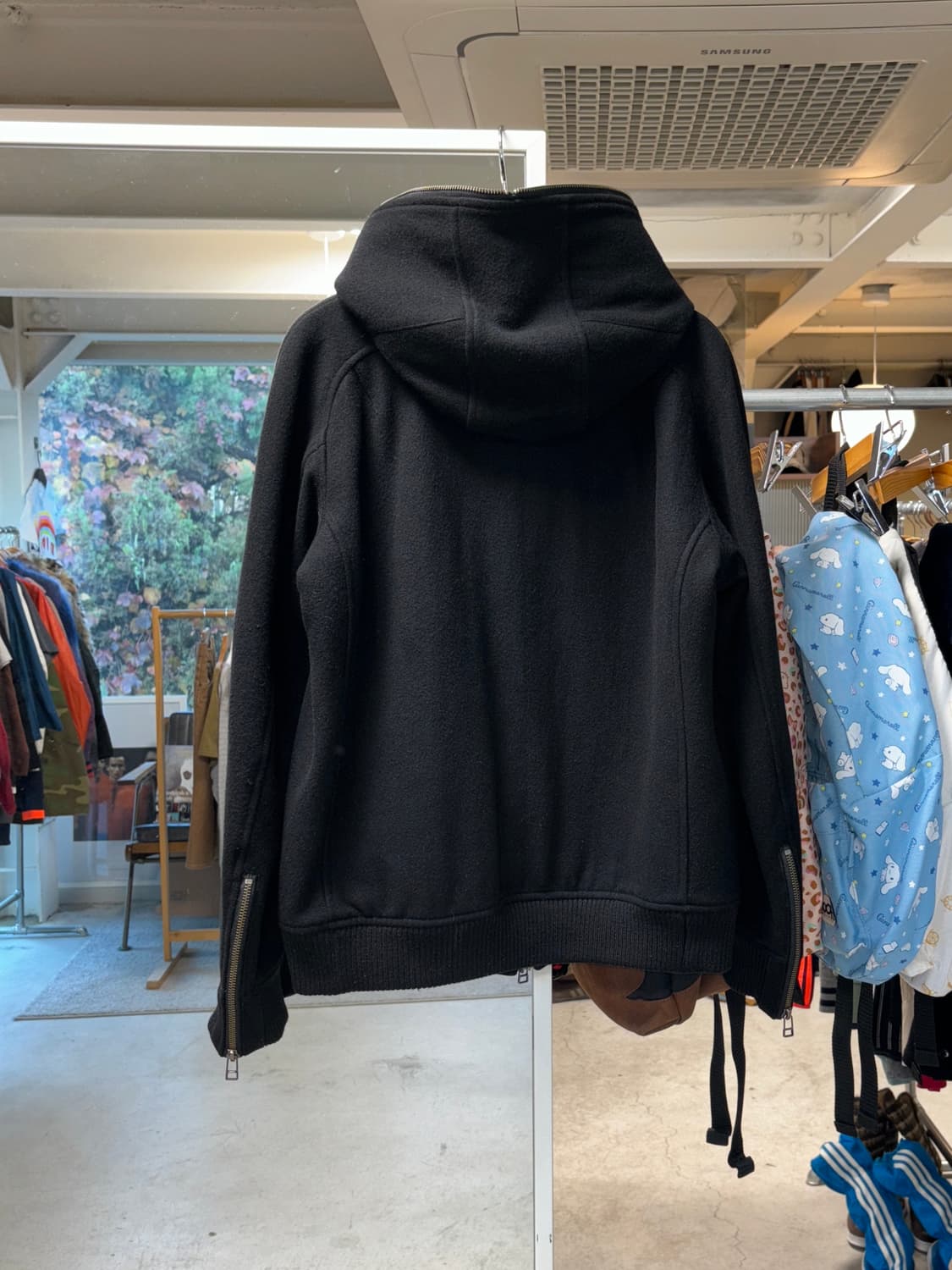 츠모리 치사토 울 후드집업 자켓 상품이미지2