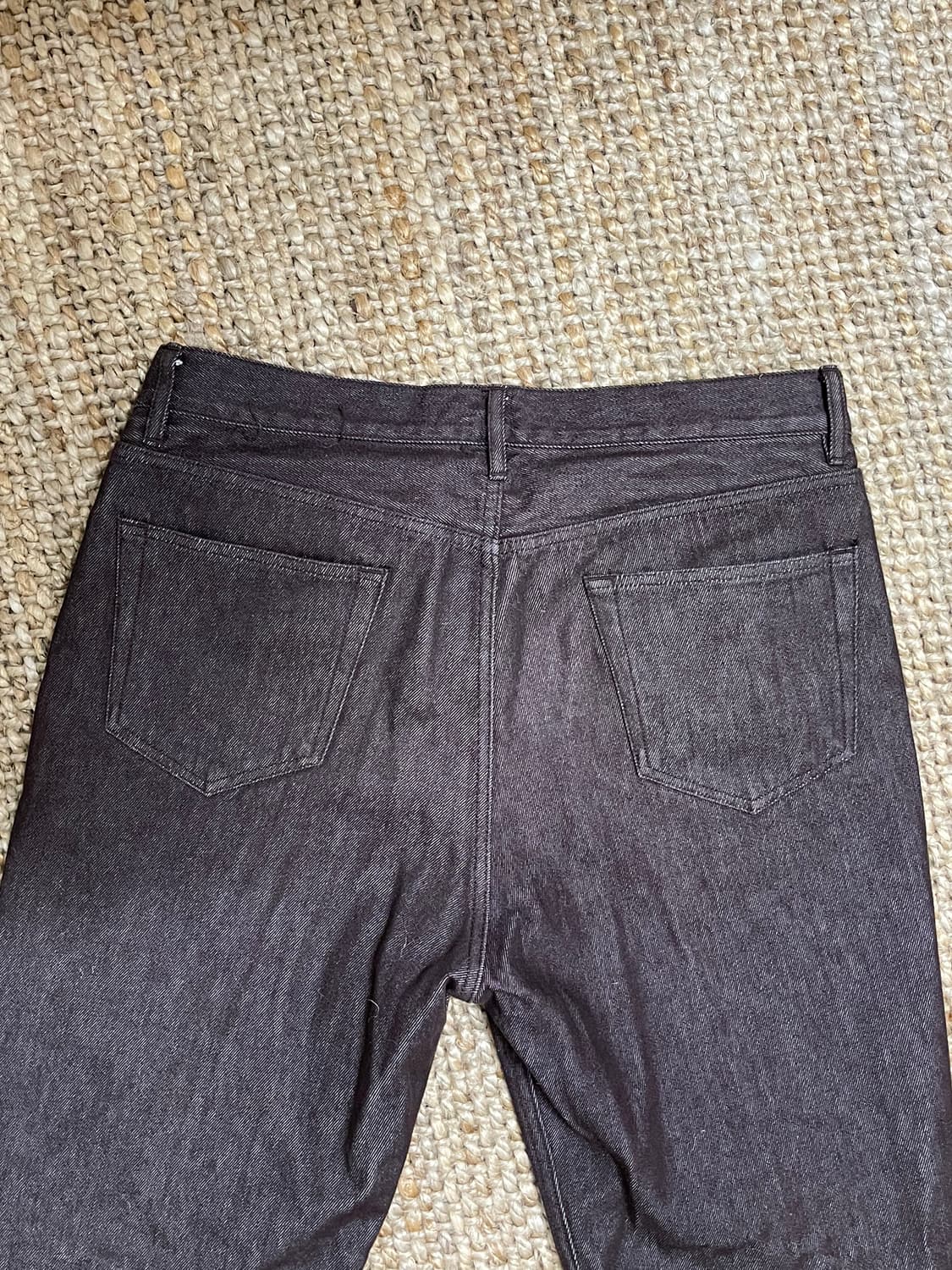 Auralee 오라리 하드 트위스트 데님 21 aw brown 34 상품이미지4