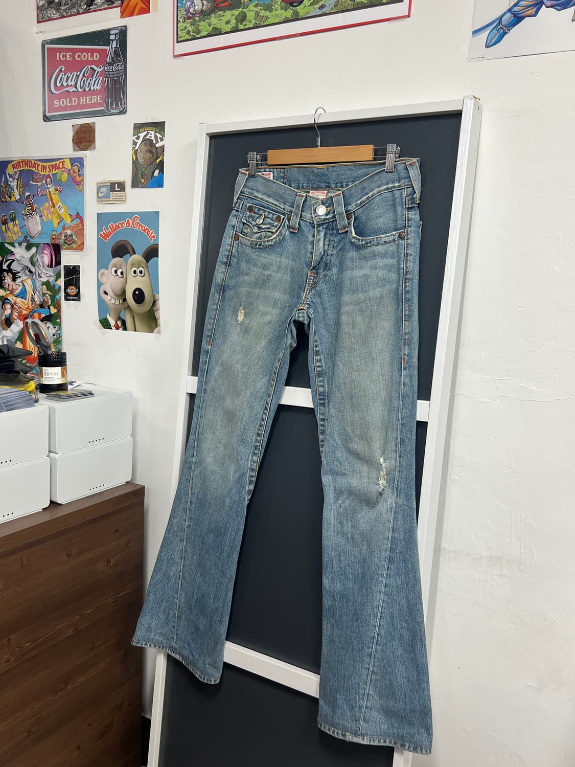 True Religion 트루릴리전 조이 나팔핏 부츠컷 연청 데님 팬츠 상품이미지9