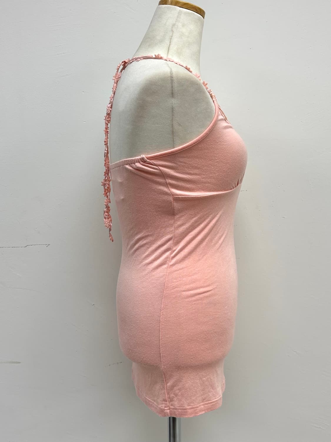 빈티지 핑크 홀터넥 슬리브리스 상품이미지7