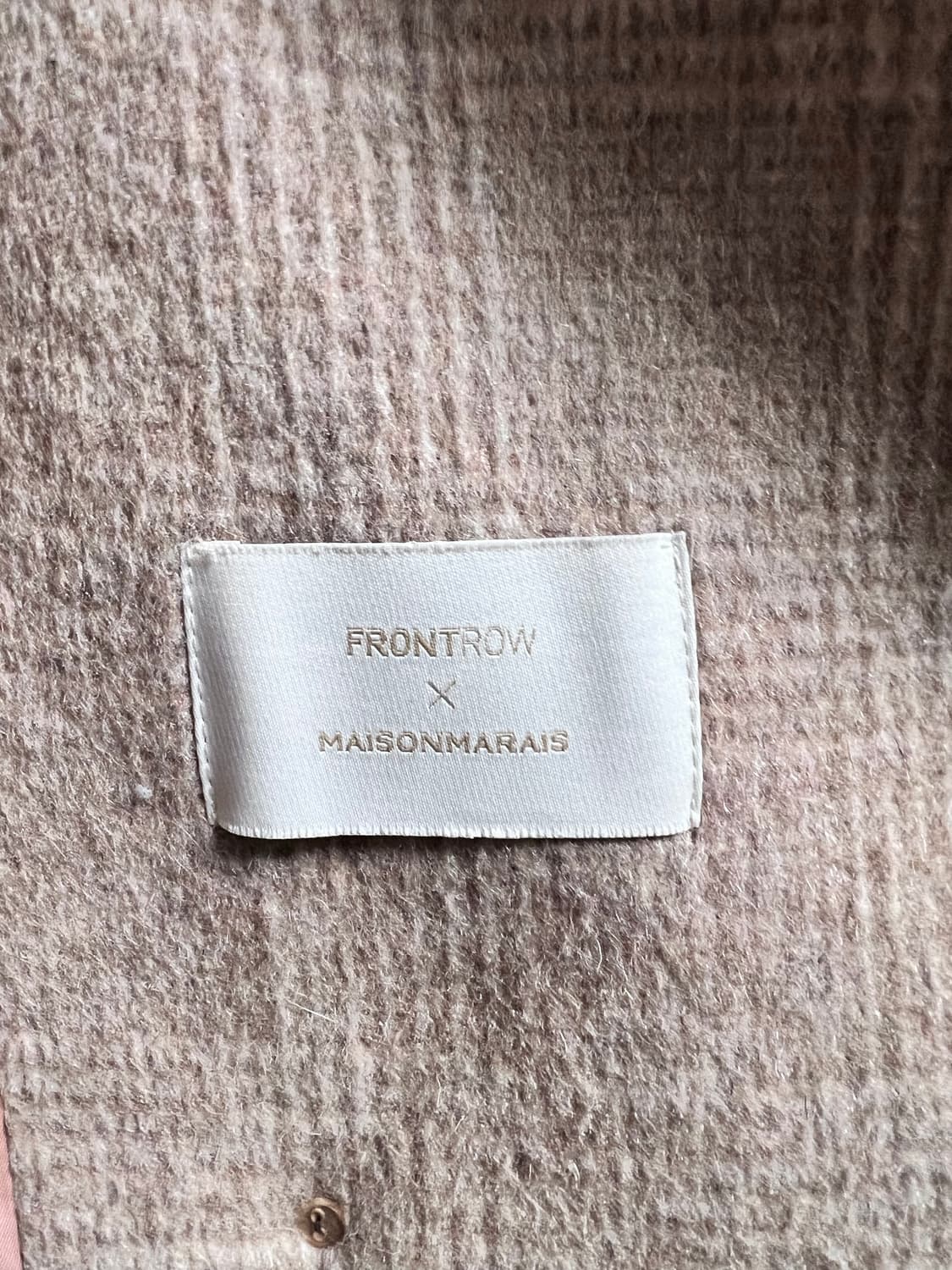 프론트로우x메종마레 오버핏 체크 코트 상품이미지6