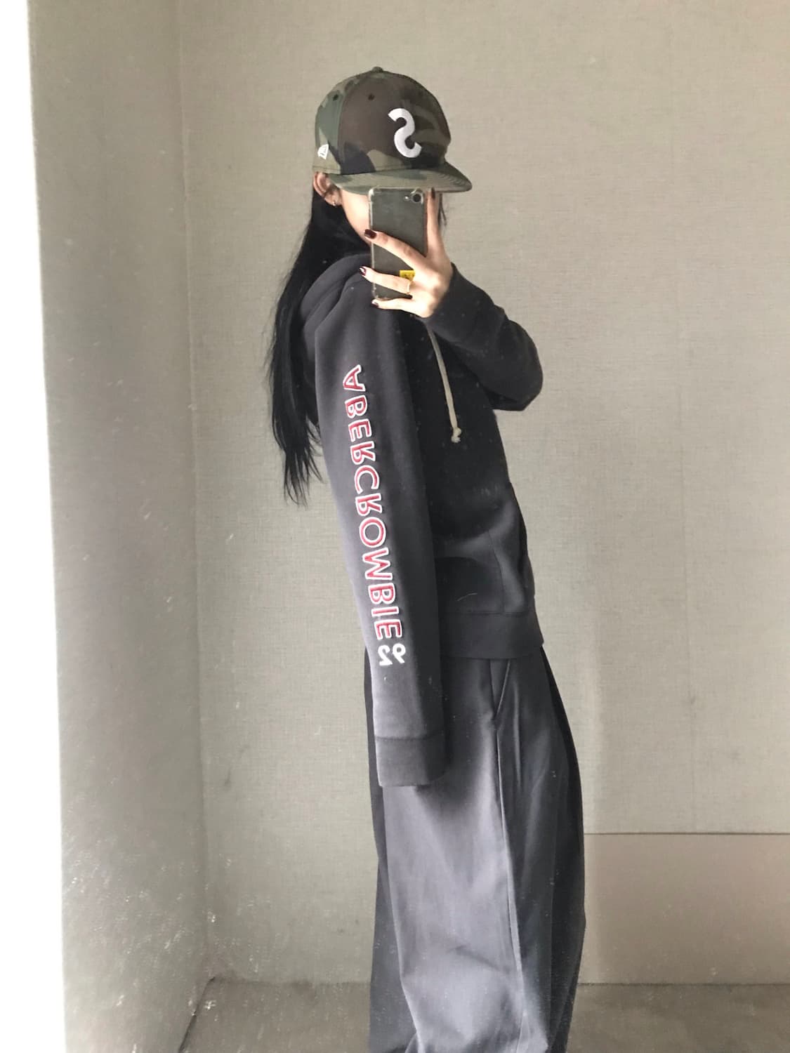 아베크롬비 차콜 후드집업 상품이미지3