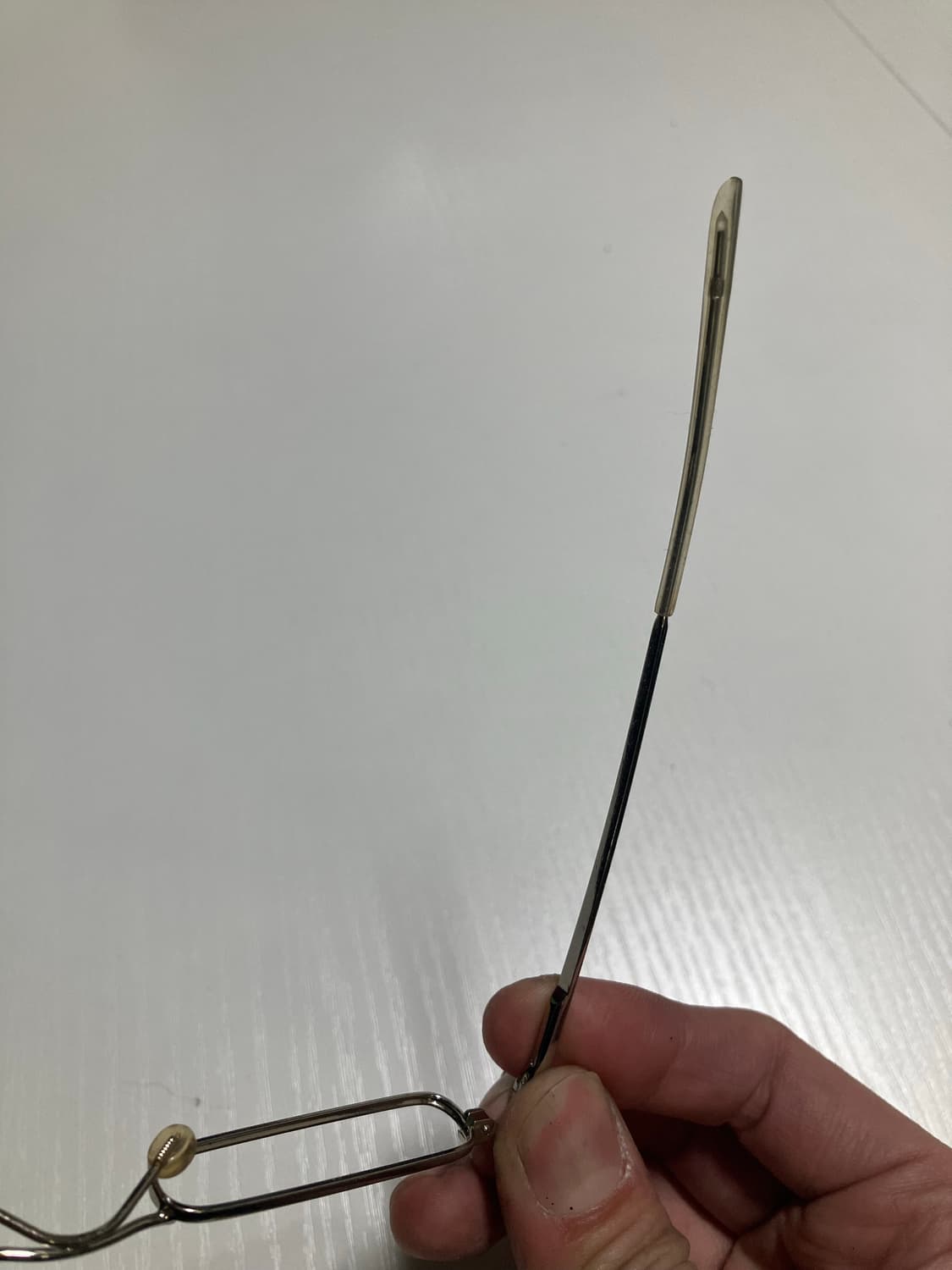 Japanese 90s 빈티지 레트로 나노 사이즈 실버 안경테  상품이미지8