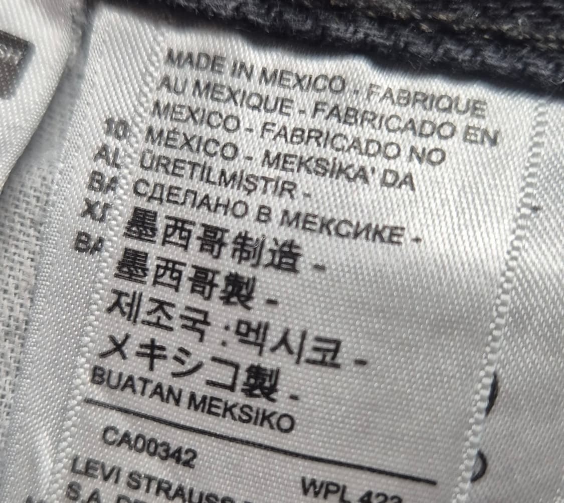 리바이스 505 블랙 w33 (A11) 상품이미지5