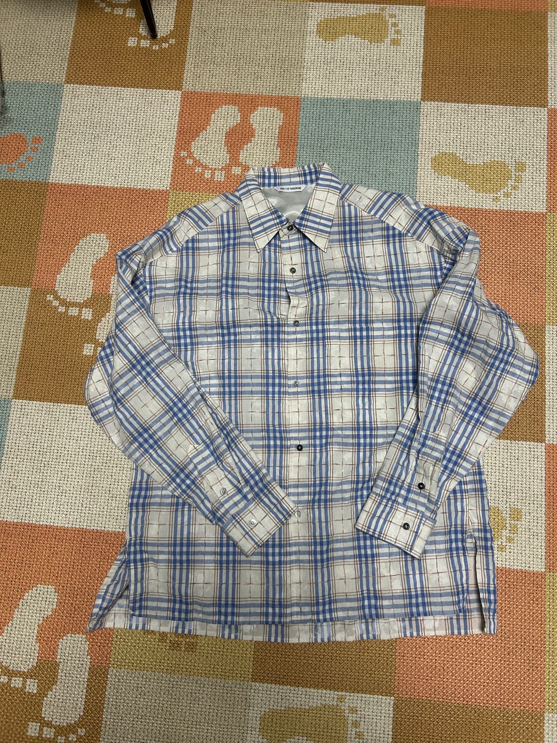 (1)밈더워드로브 빈티지 워시드 체크 셔츠 상품이미지1