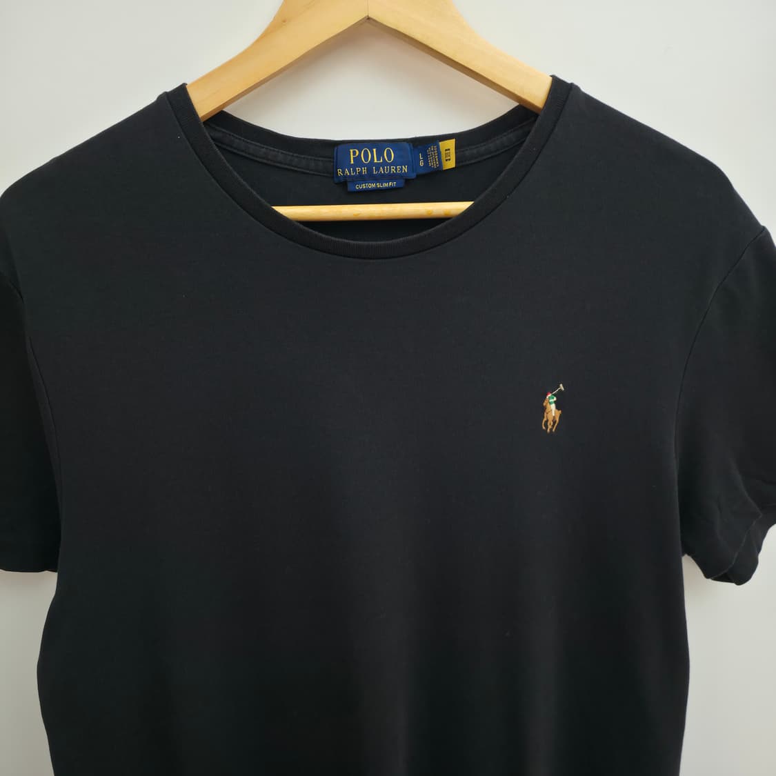 [L] 폴로 랄프로렌 블랙 반팔티 신형 큐알택 상품이미지2