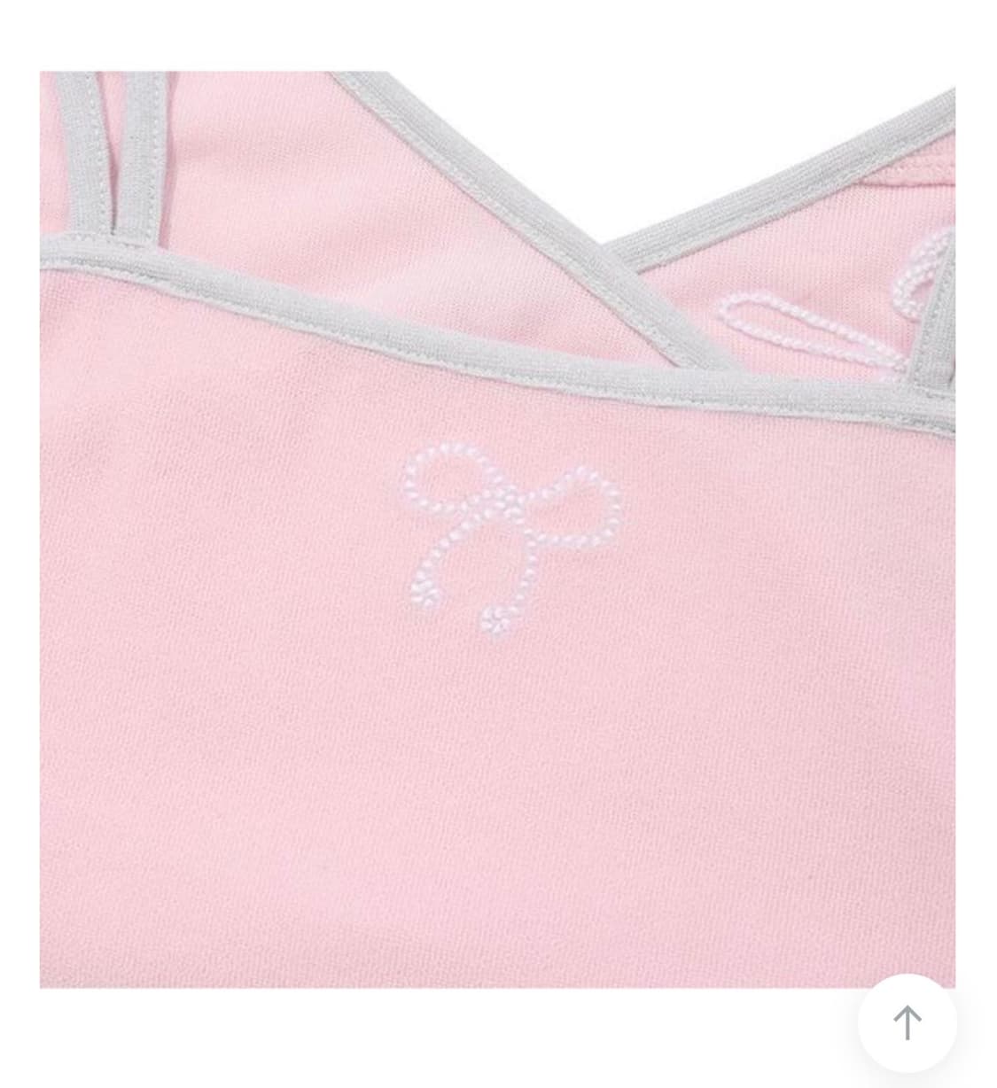 리본 포인트 테리 슬리브리스 상품이미지3