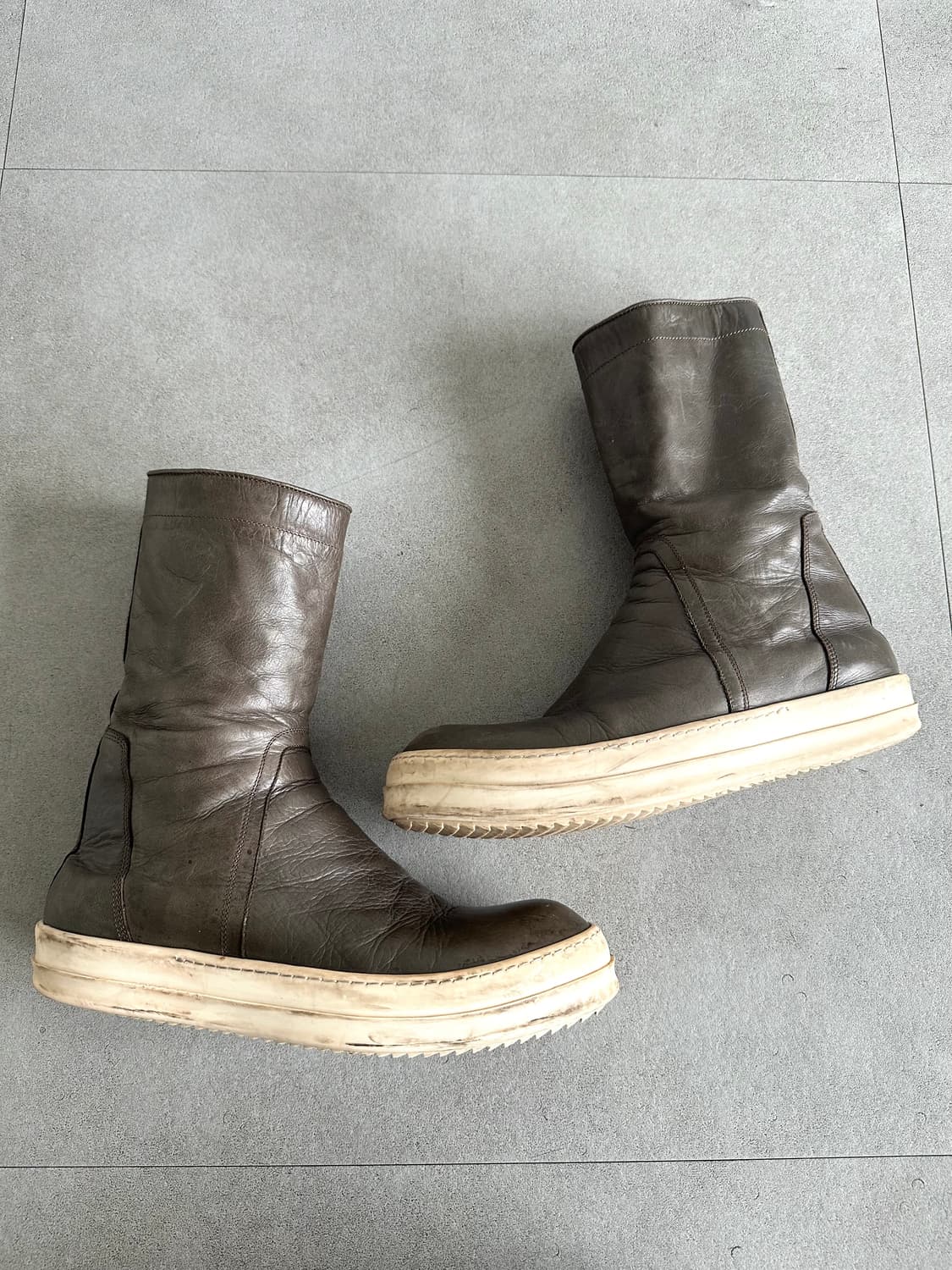 릭오웬스 AW16 아카이브 하이탑 부츠 카키 상품이미지4