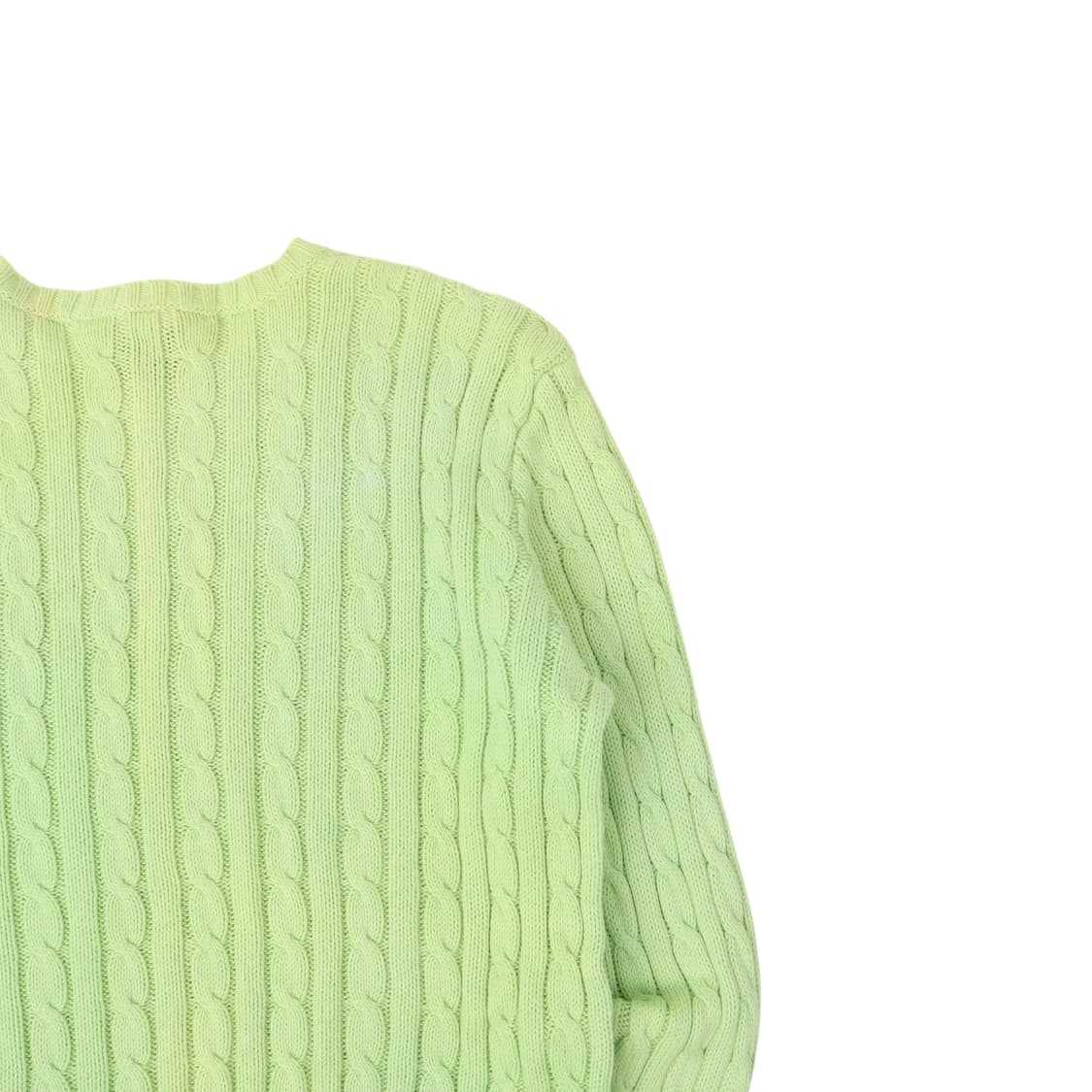 폴로 랄프로렌 라이트 그린 코튼 케이블 니트 상품이미지6