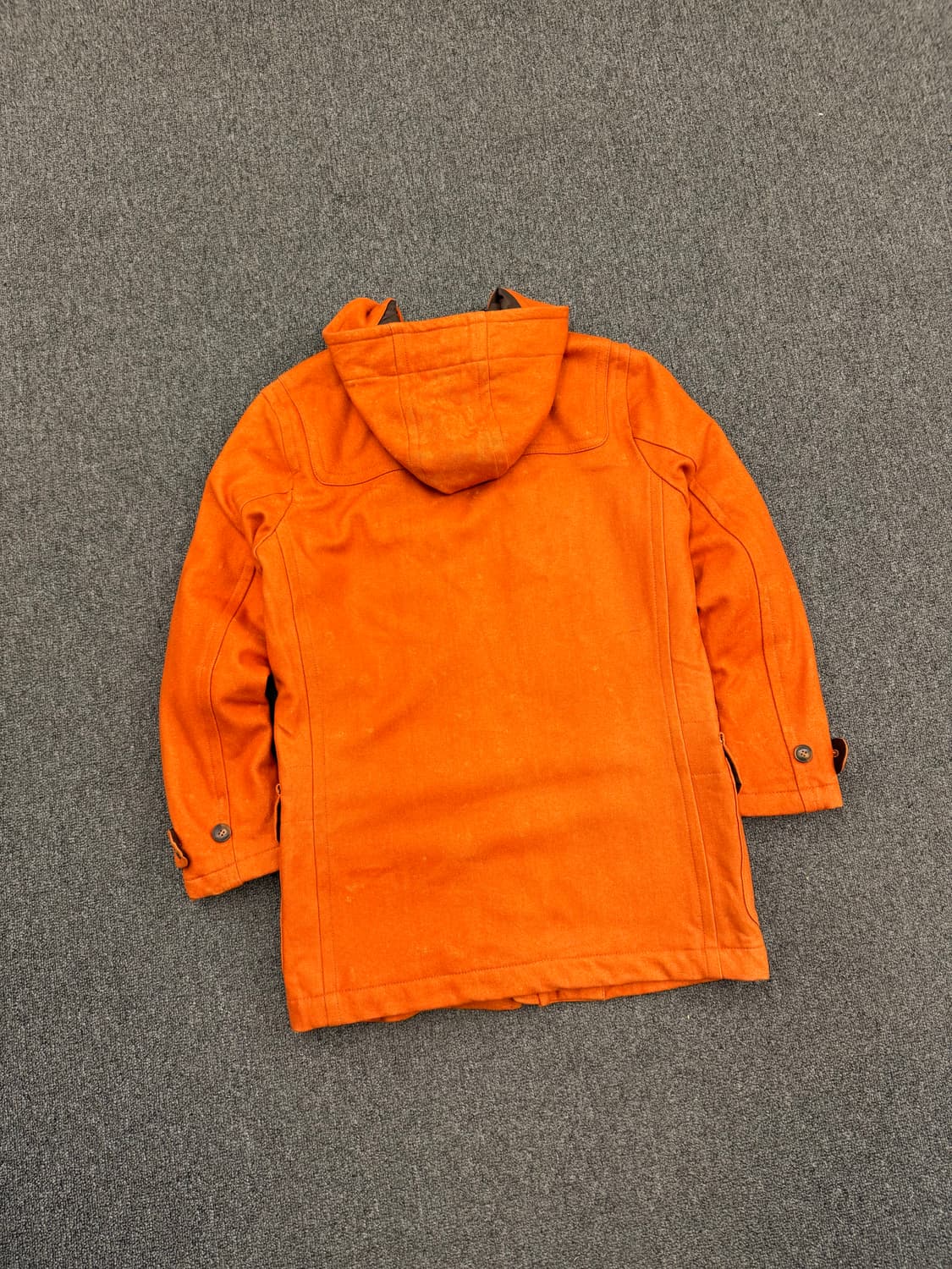 M)BAHUT 빈티지 여성 오렌지 후드 코트 상품이미지4