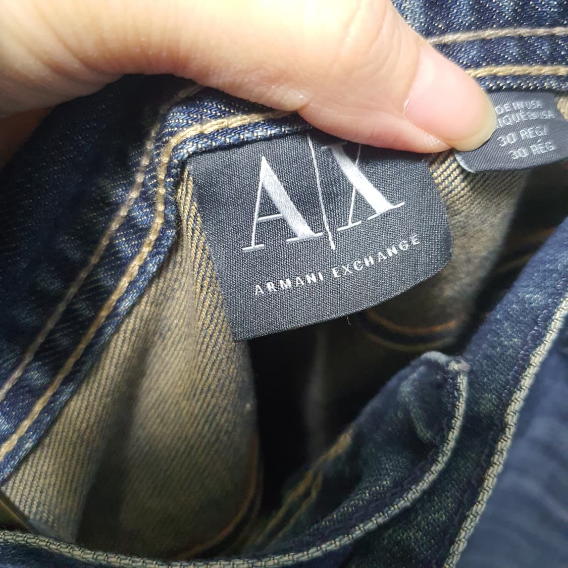 아르마니 익스체인지 데미지 워싱 데님 청바지  상품이미지6