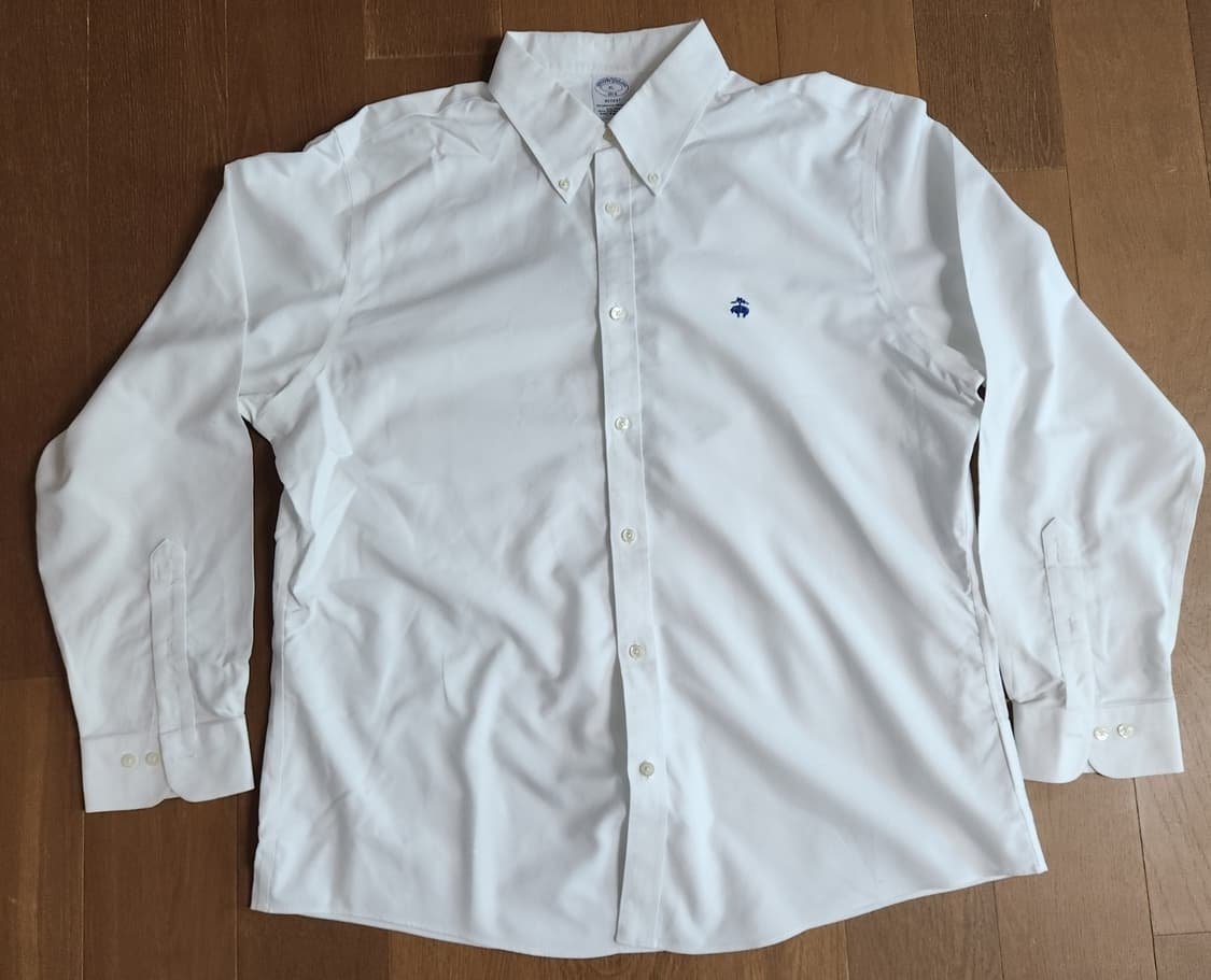 브룩스브라더스 리젠트핏 화이트 옥스포드셔츠(XL, 새상품) 상품이미지1