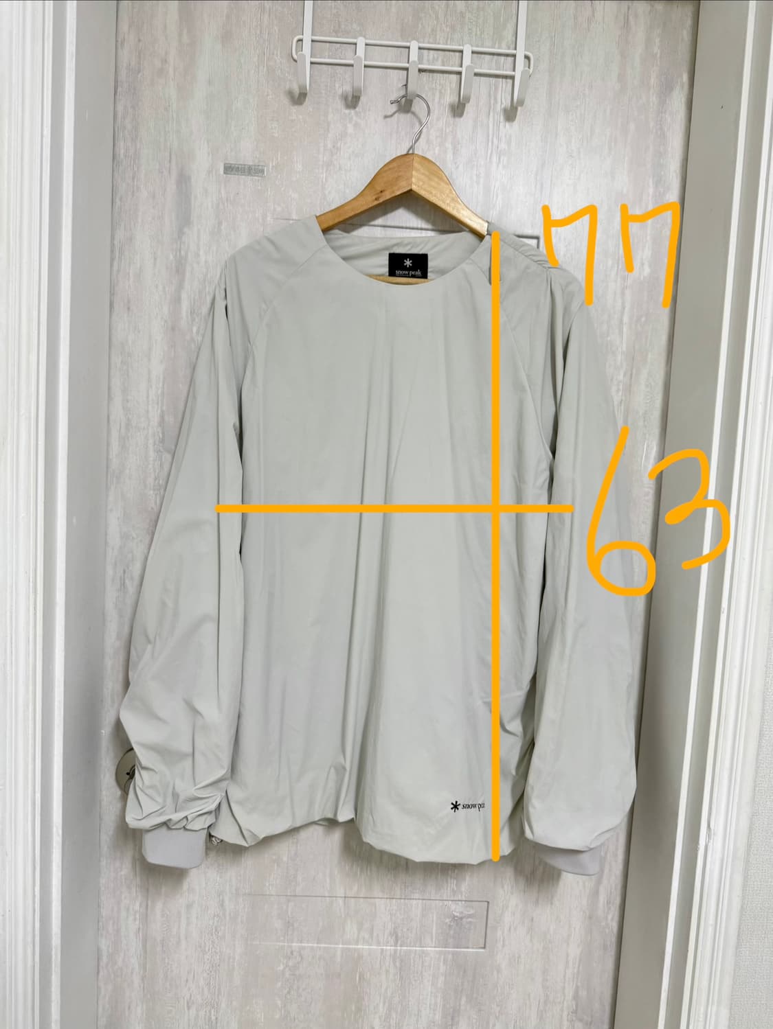 남성 100 / 스노우피크 씬테크 맨투맨 바람막이 상품이미지2