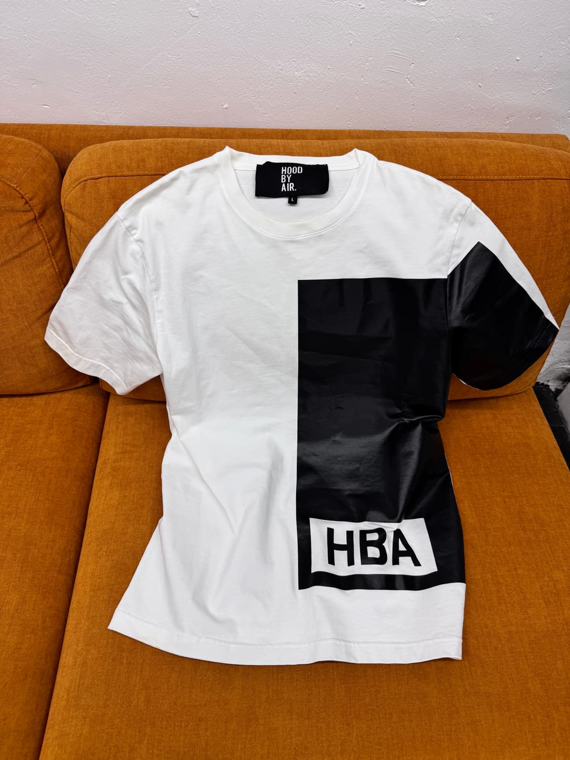 후드바이에어 HBA 아카이브 블록 프린팅 반팔 티셔츠 상품이미지1
