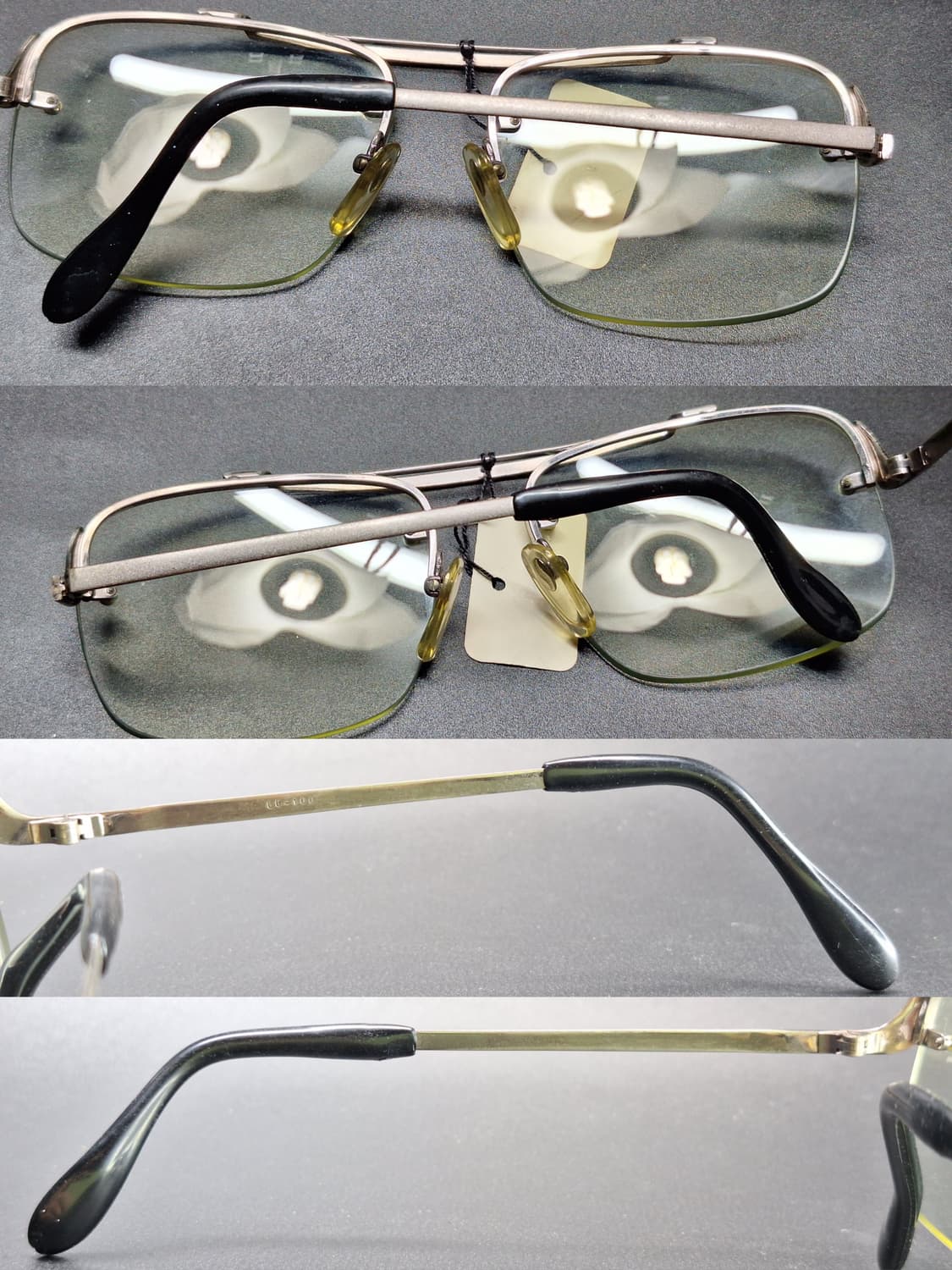 80s 일본제 빈티지 데드스톡 미사용/반무테 선글라스 겸 안경테 고프코어 상품이미지9