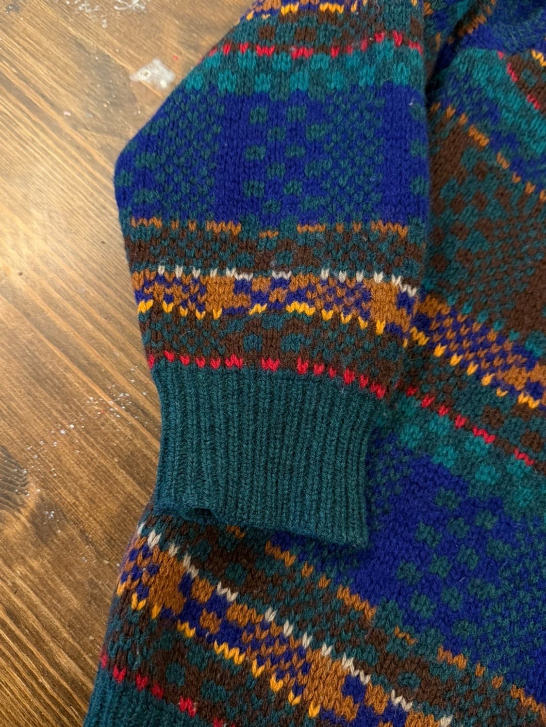 이태리 메이드 올드 베네통 램스울 니트 100 상품이미지7